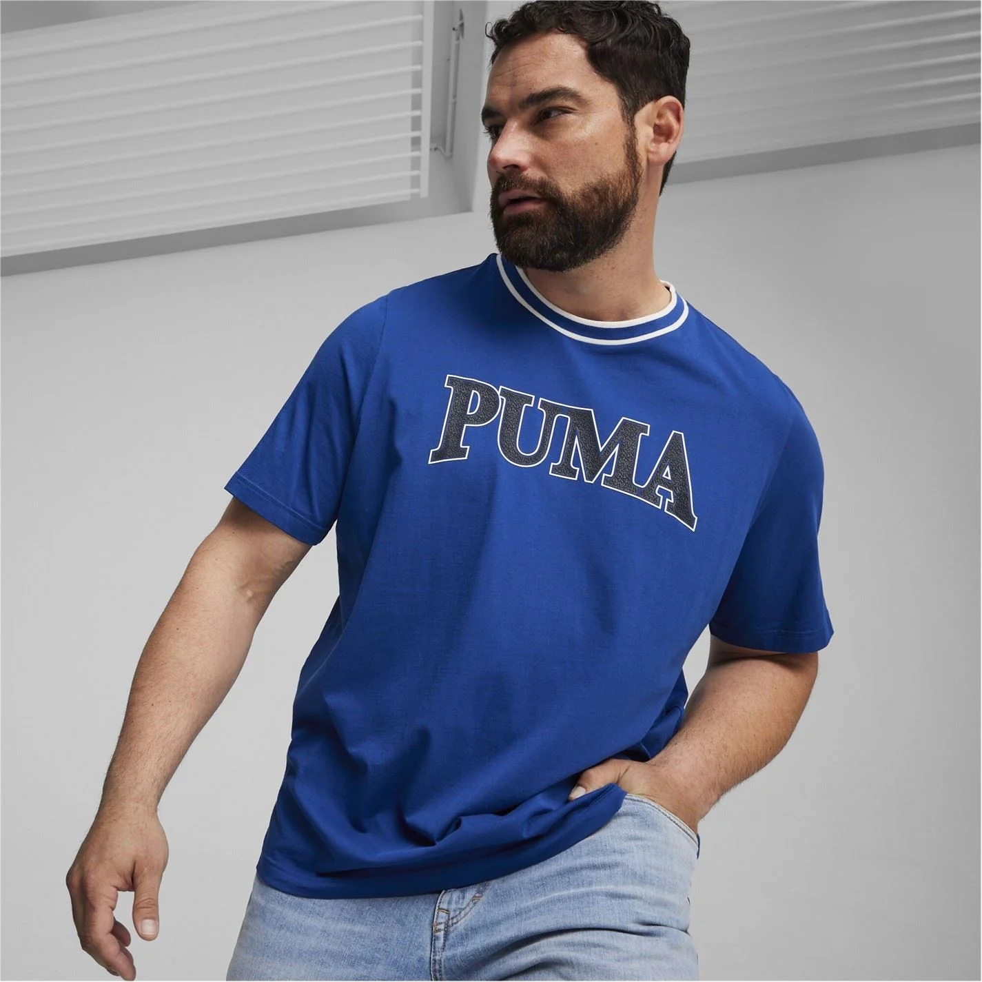 Puma Crew Neck Text Graphic Regular Fit T-Shirt - Image 9