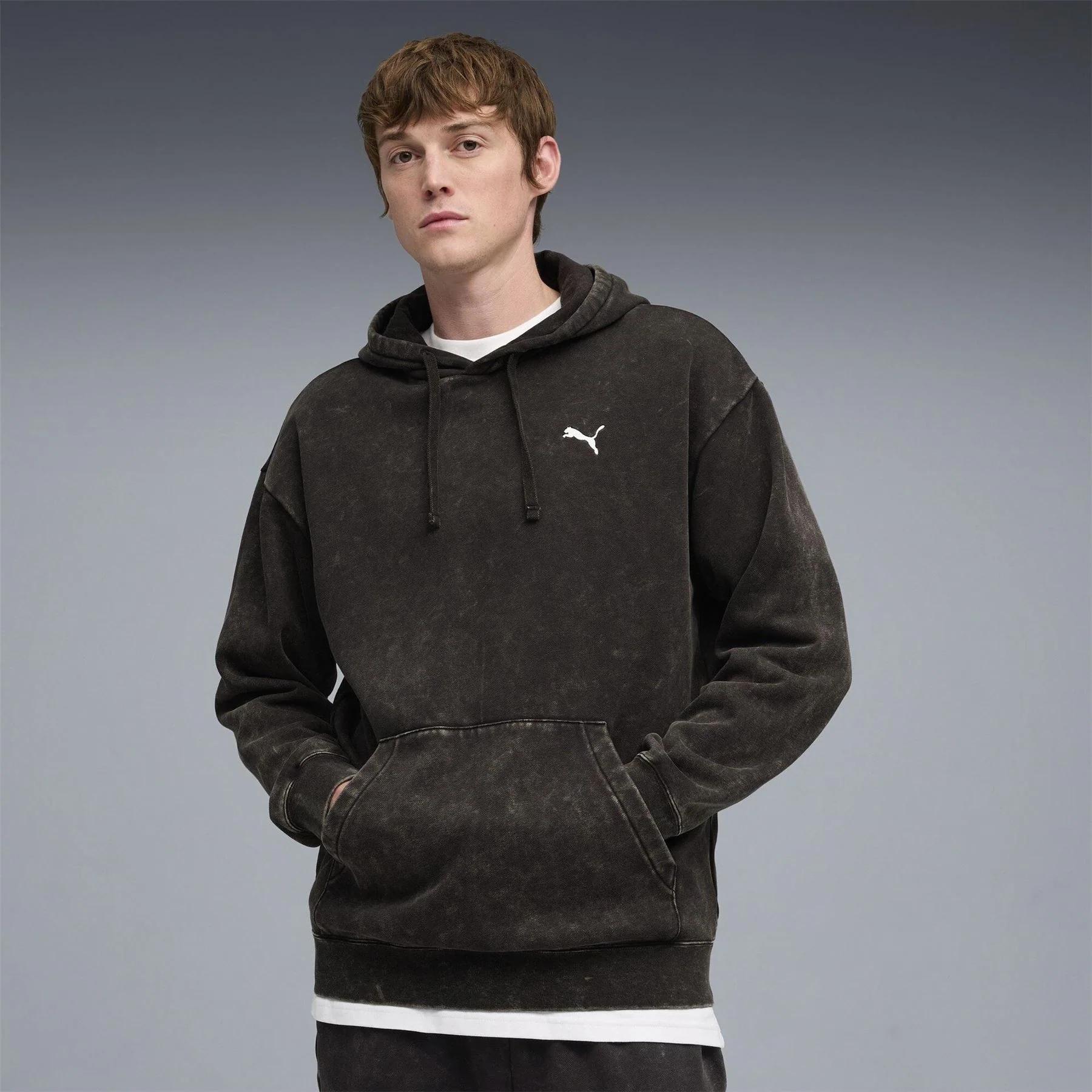 Puma Elevated Relaxed Wash Overhead Hoodie - Image 3