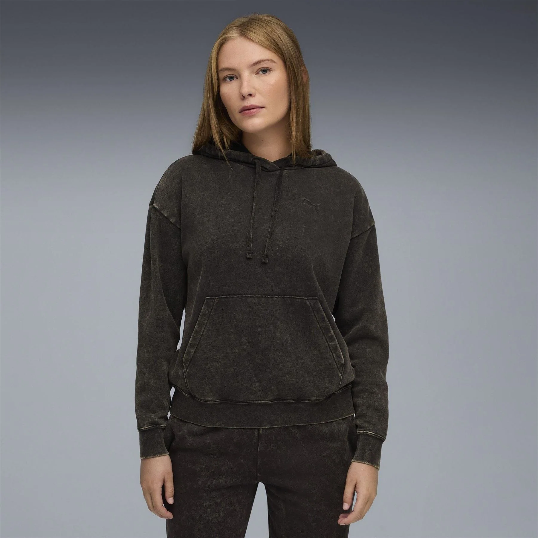 Puma Elevated Relaxed Wash Overhead Hoodie - Image 2