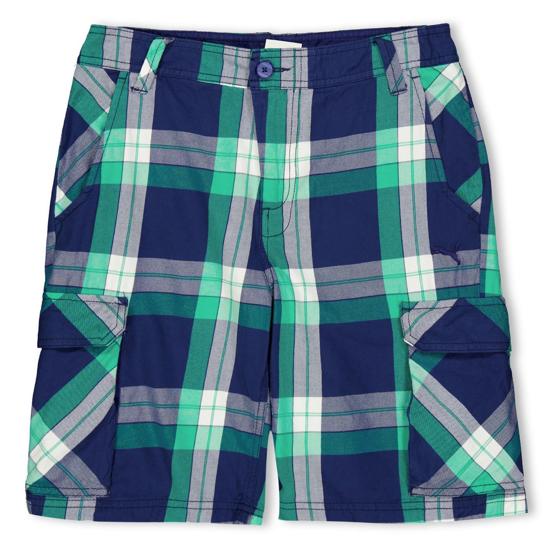 Puma Kids Check Walking Shorts - Image 2