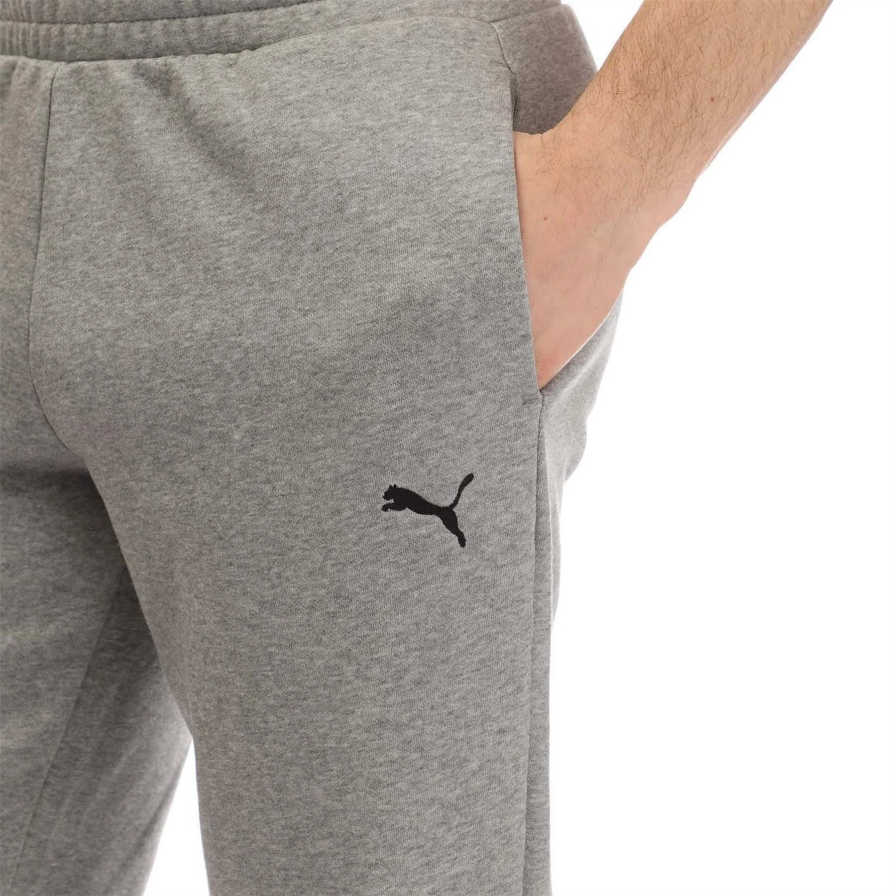 Puma Logo Cuffed Joggers - Image 2