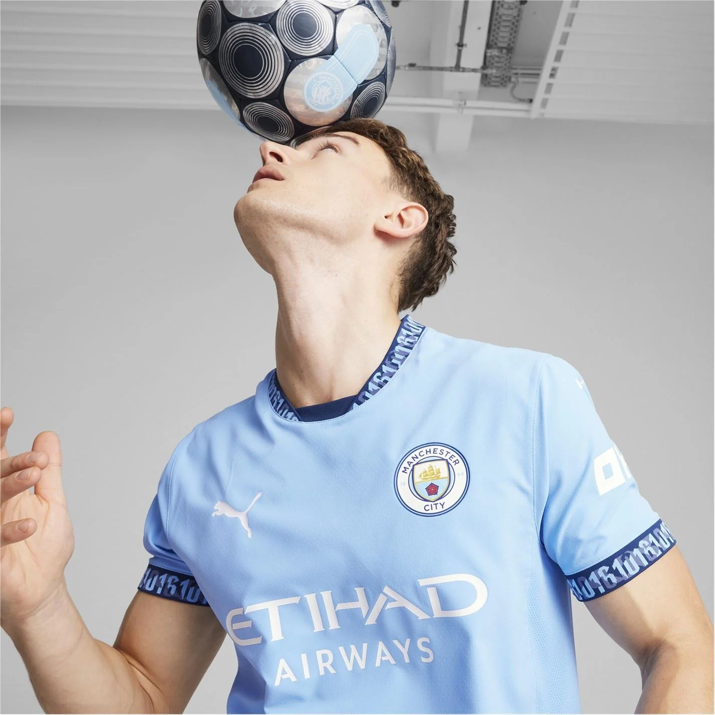 Puma Manchester City Authentic Home Shirt 2024 2025 - Image 3