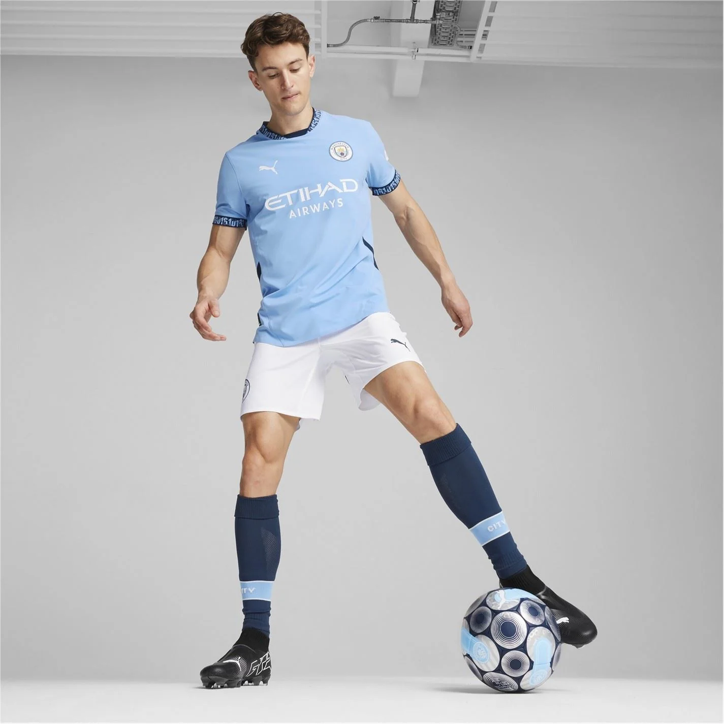 Puma Manchester City Authentic Home Shirt 2024 2025 - Image 4