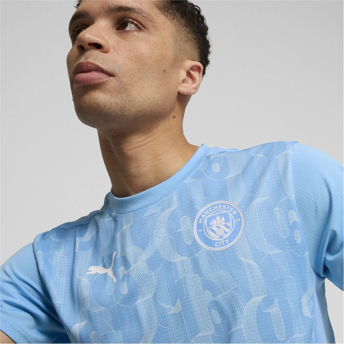 Puma Manchester City Prematch Shirt 2024 2025 Adults - Image 6