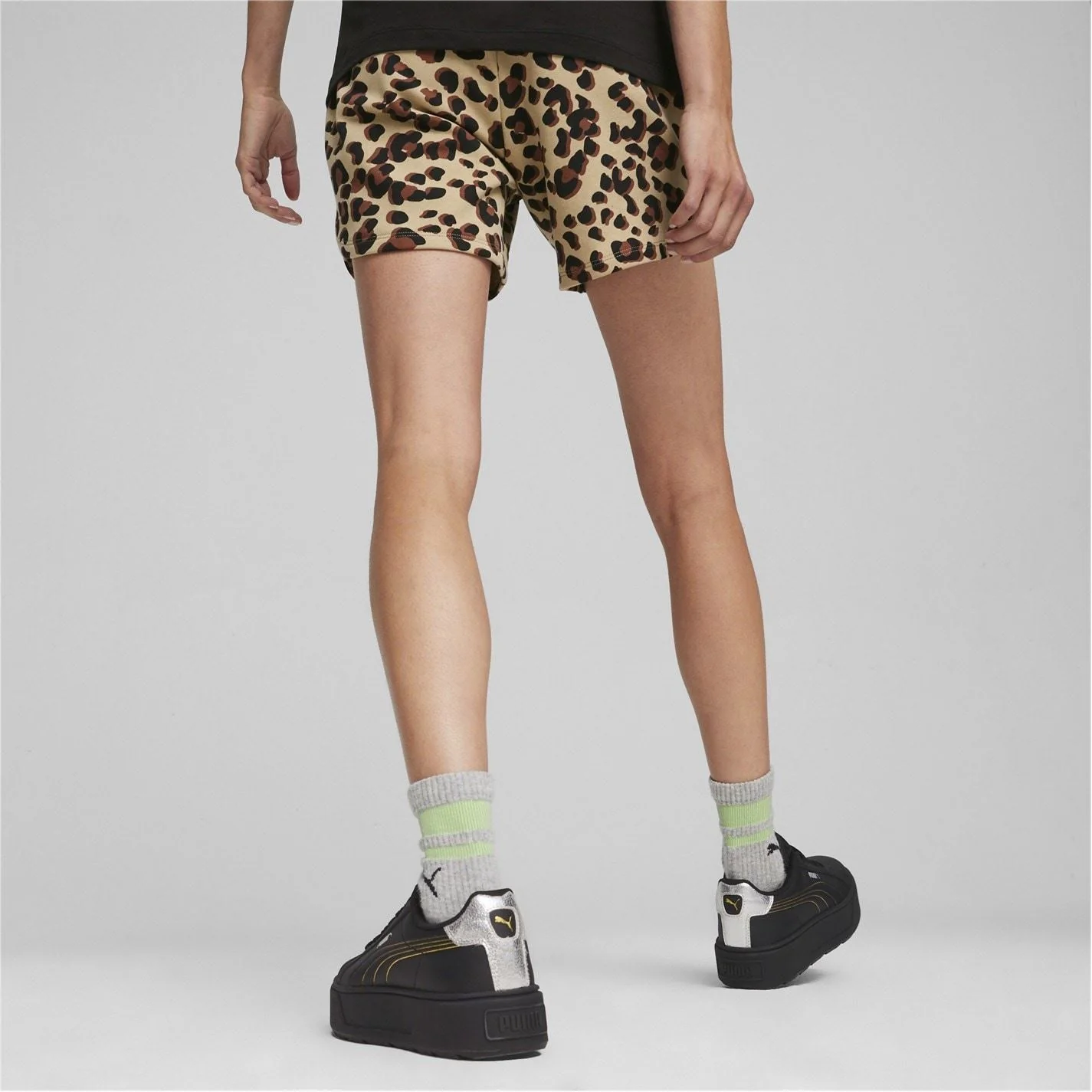 Puma Womens Animal Print Shorts - Image 3