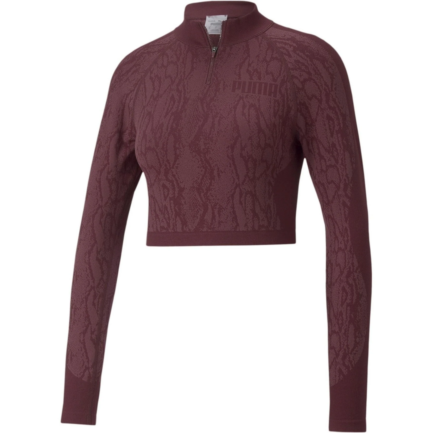 Puma Womens Cropped Quarter Zip Top