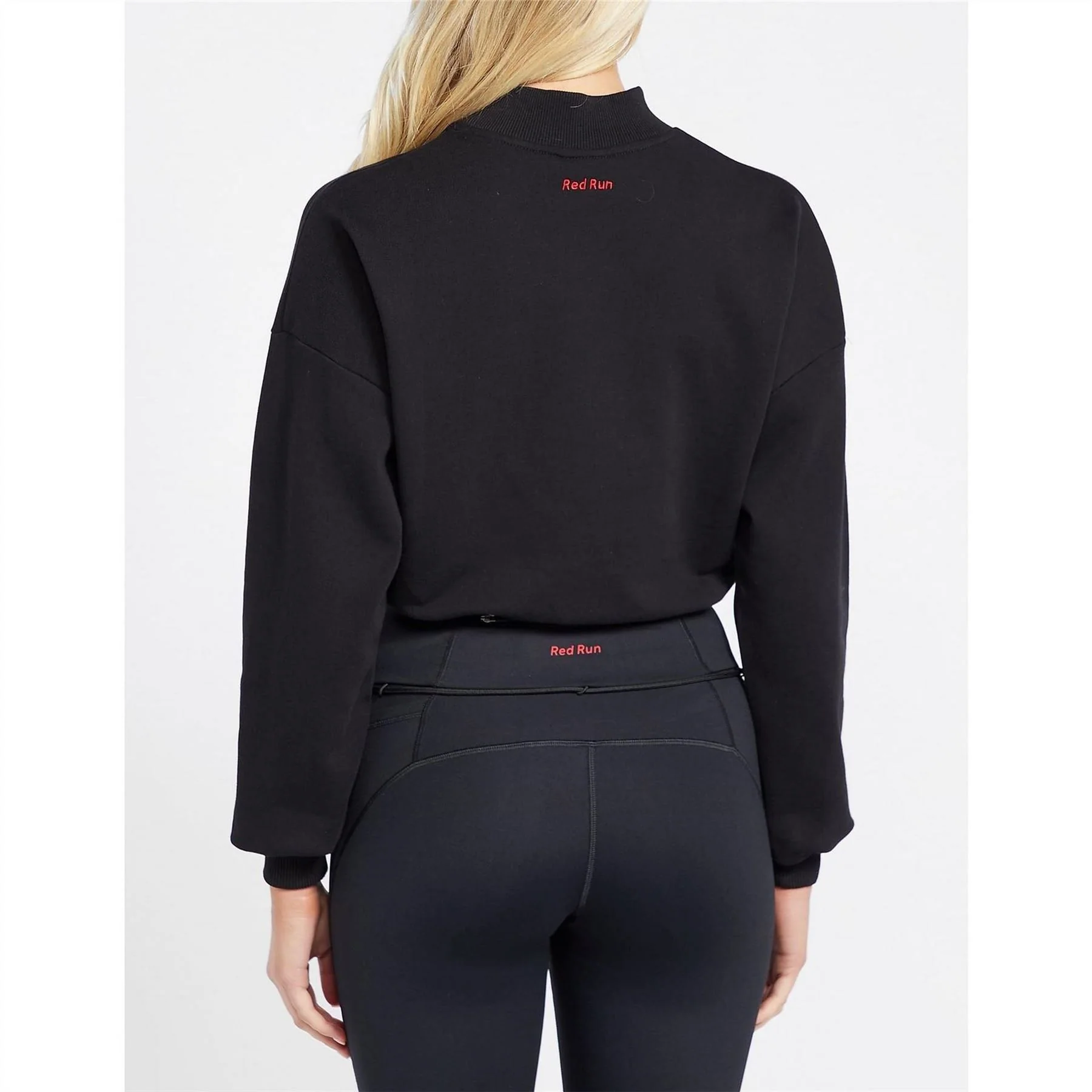 Red Run Cropped Sweatshirt - Image 3