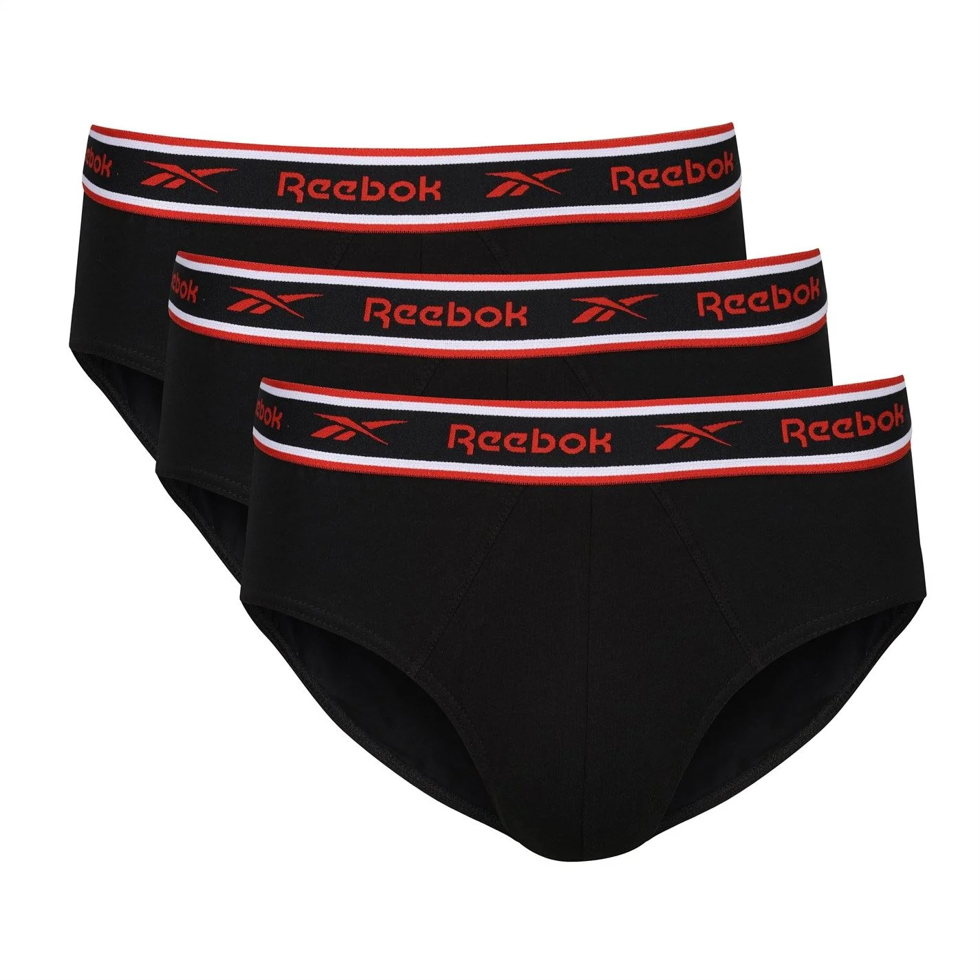 Reebok Mens 3 Pack Cotton Elastane Briefs - Image 7