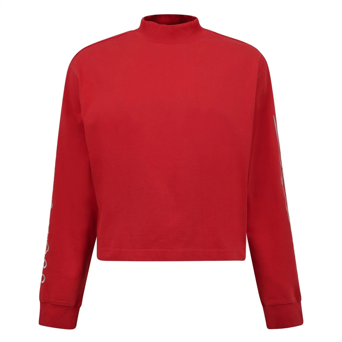Reebok Mock Neck Relaxed Fit Long Sleeve Sweatshirt - Image 3