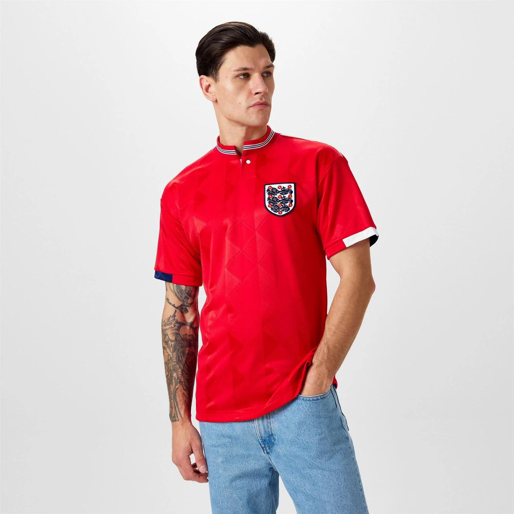 Score Draw Draw England Away Shirt 1988 89 - Image 3