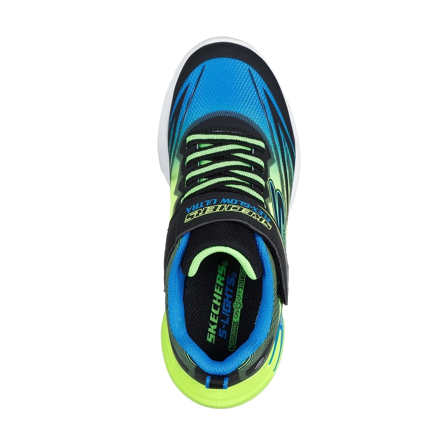 Skechers Lighted Gore  And  Strap Sneaker W Mids Light Up Trainers Boys - Image 10