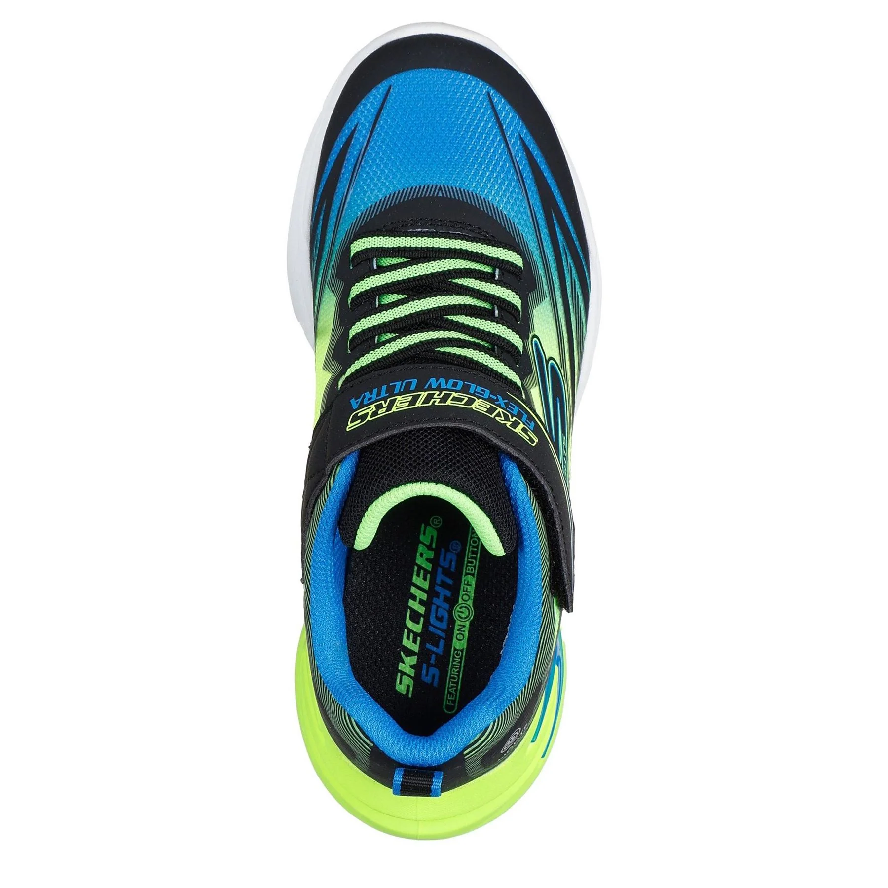 Skechers Lighted Gore  And  Strap Sneaker W Mids Light Up Trainers Boys - Image 5