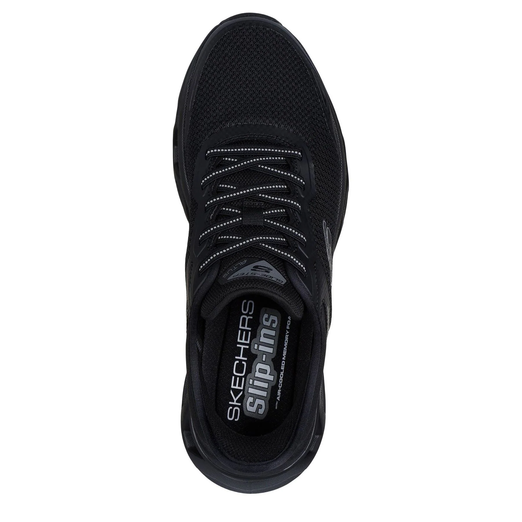 Skechers Mens Ins Mesh Lace Up Sneaker W Ai Slip On Trainers - Image 9