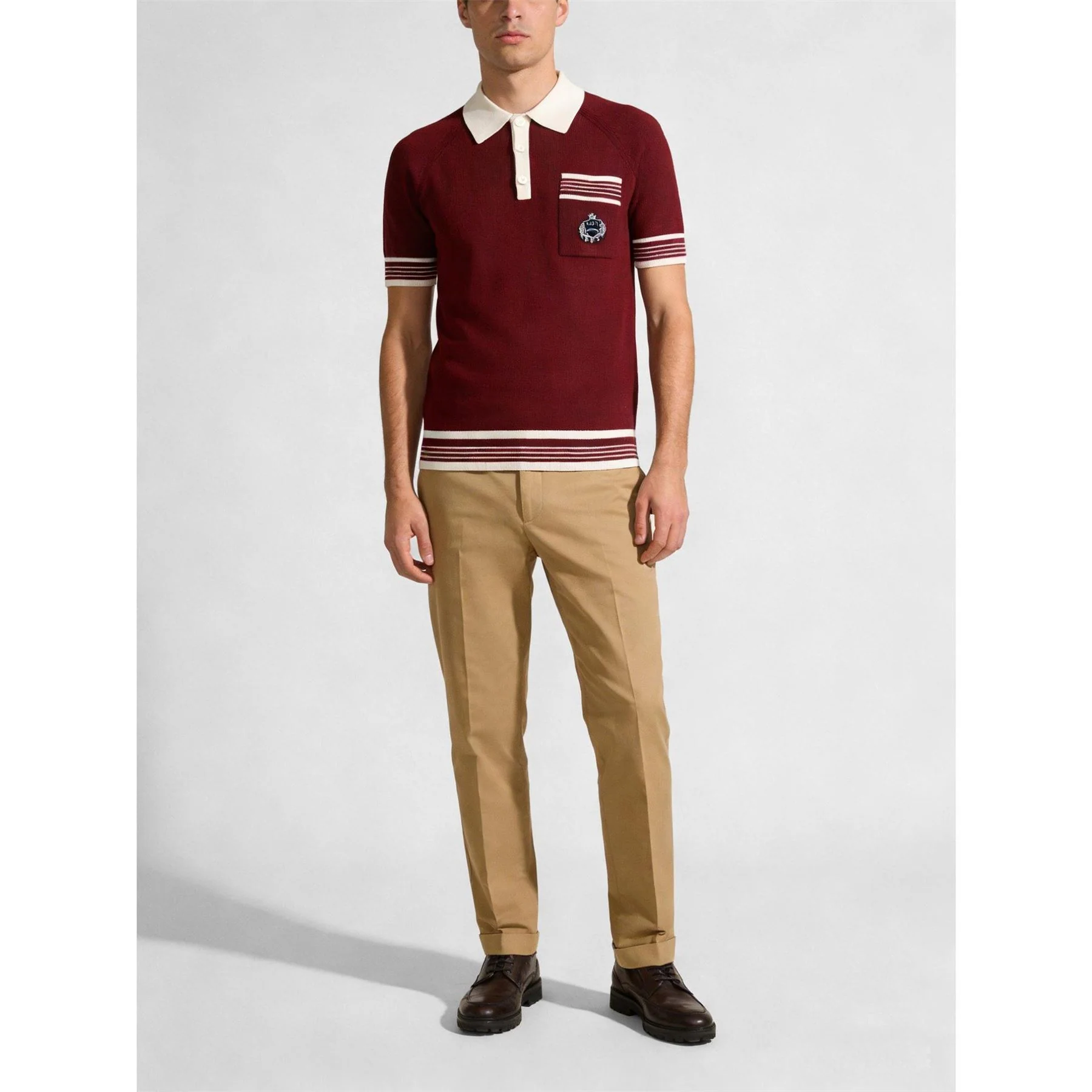 Slazenger Knitted Short Sleeve Polo Shirt - Image 10