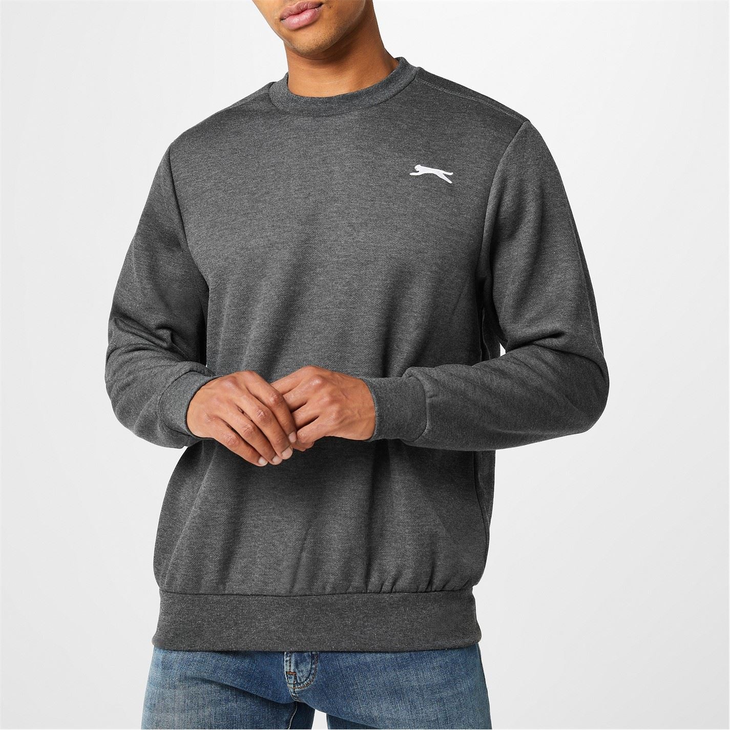 Slazenger Mens Fleece Crew Sweater - Image 35