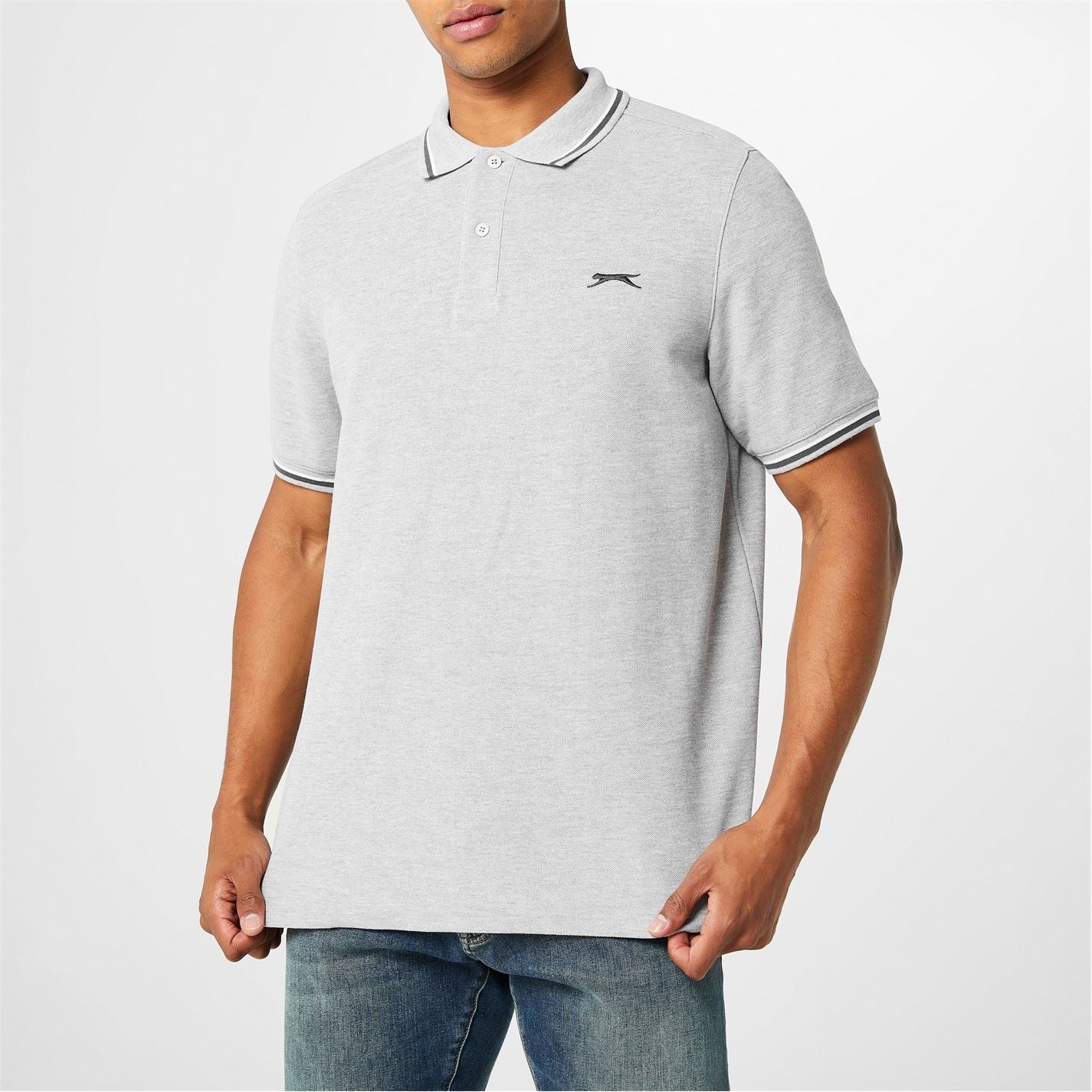 Slazenger Mens Tipped Polo Shirt - Image 7