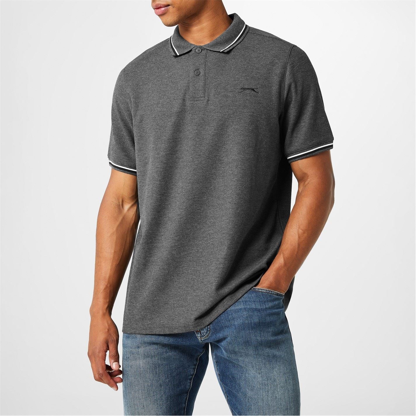 Slazenger Mens Tipped Polo Shirt - Image 80