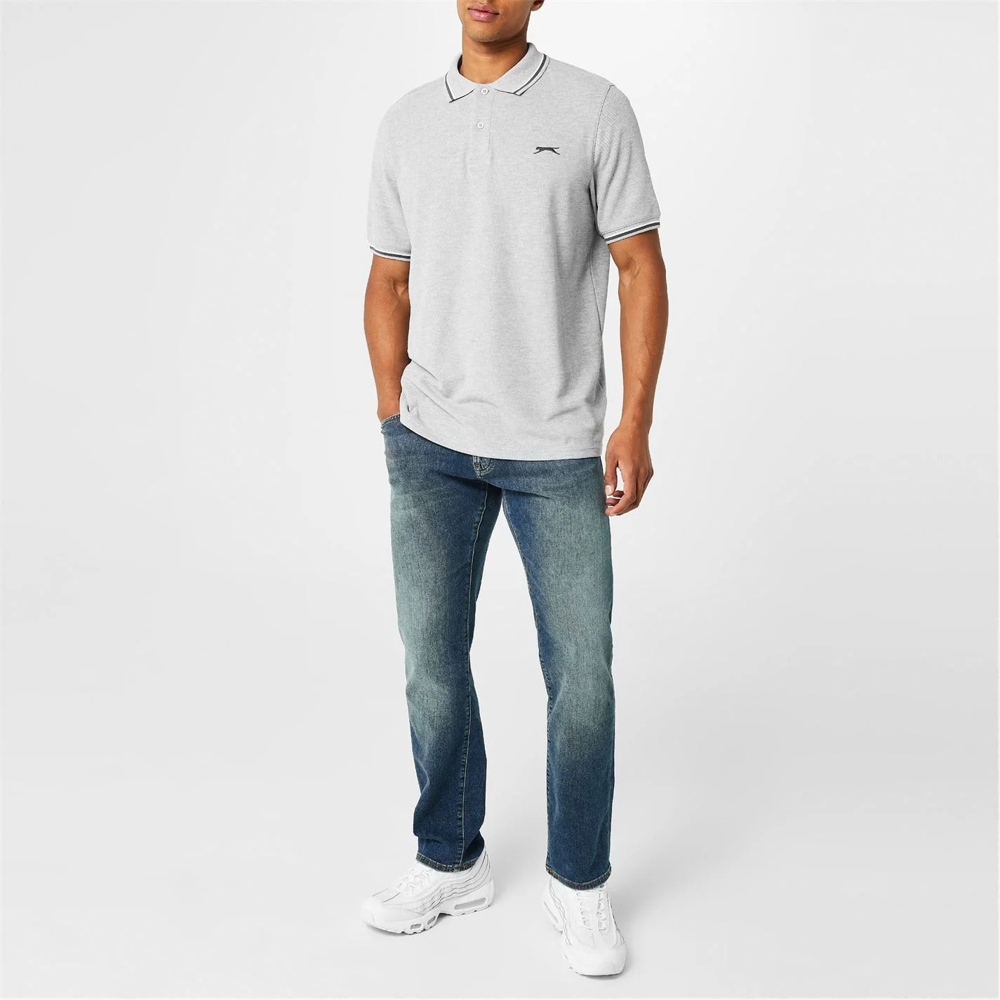 Slazenger Mens Tipped Polo Shirt - Image 9