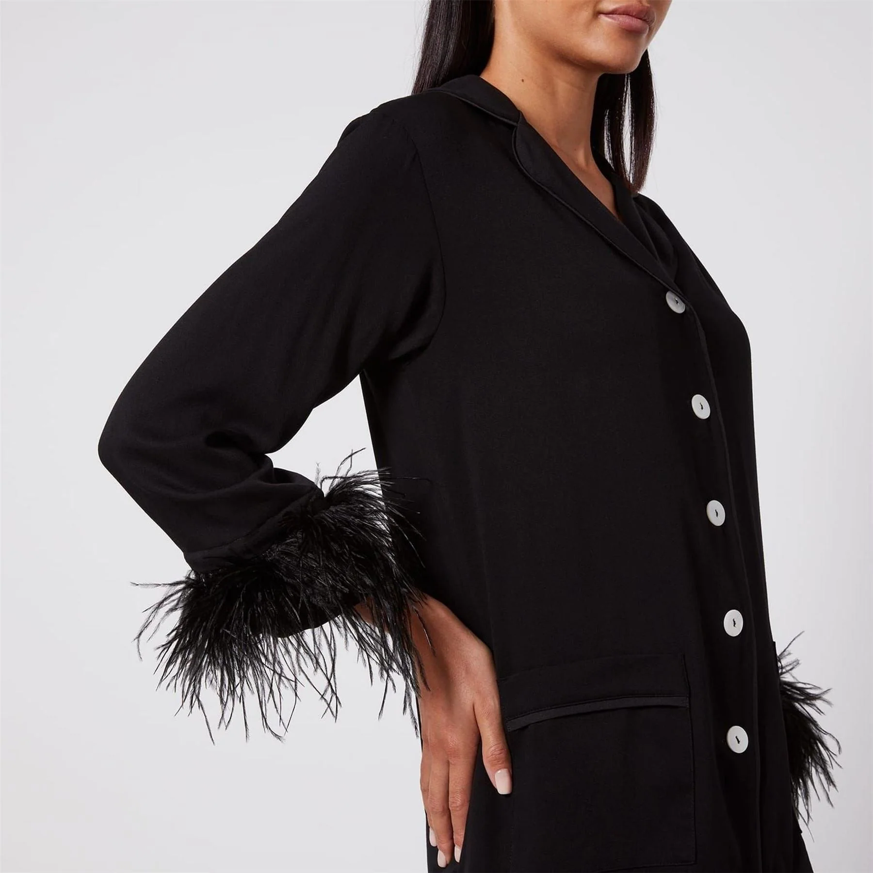 Sleeper Pajama Set With Double Feathers - Image 3