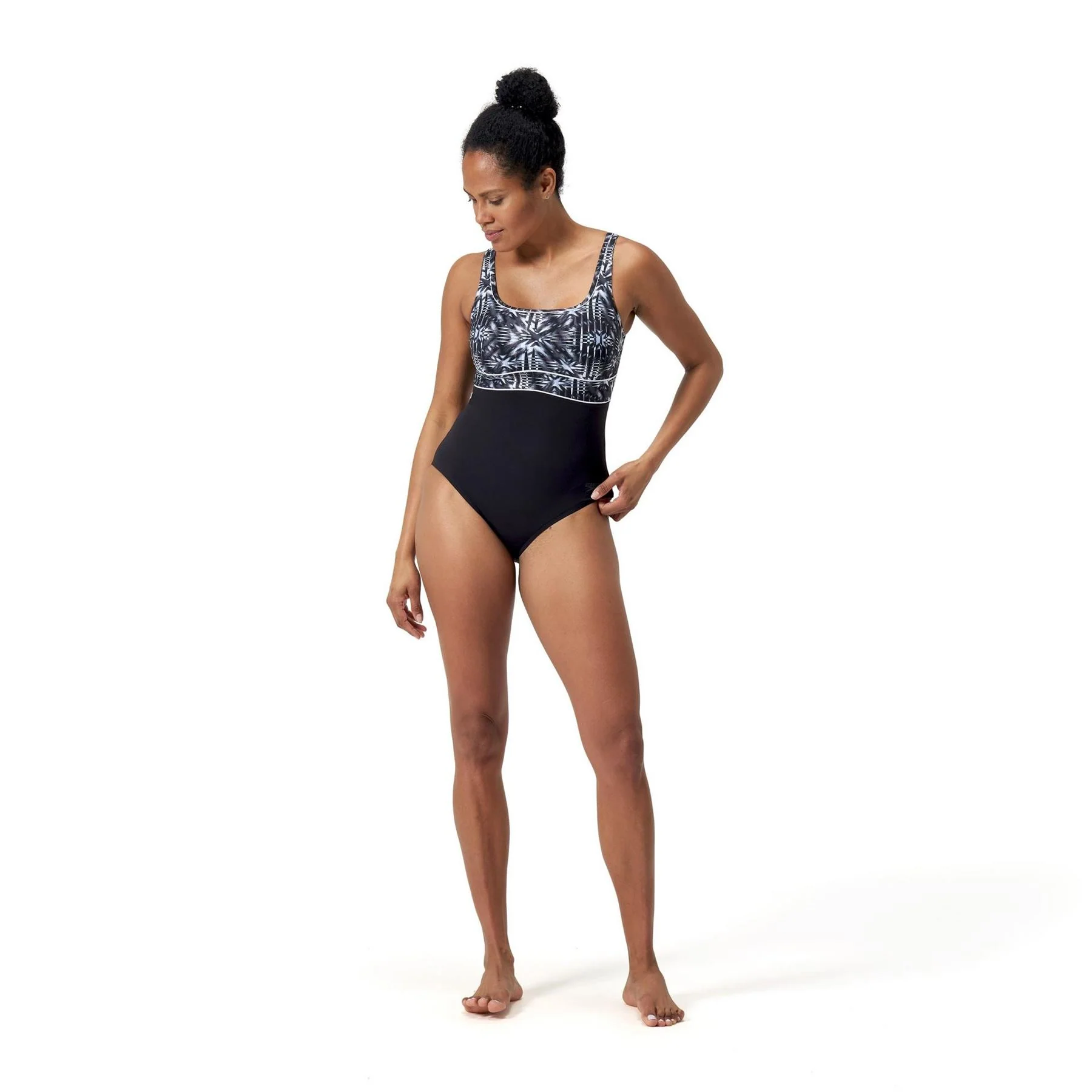 Speedo Eclipse Geometric Patterned Swimsuit - Image 2