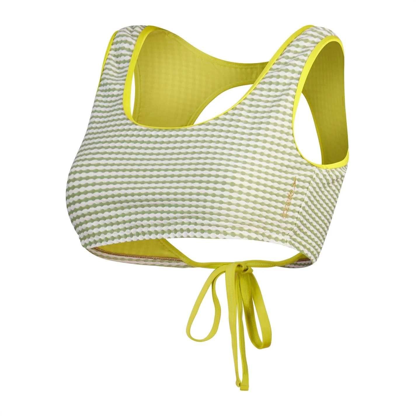 Speedo Wrap Tie Back Bikini Top Horizontal Stripe - Image 15