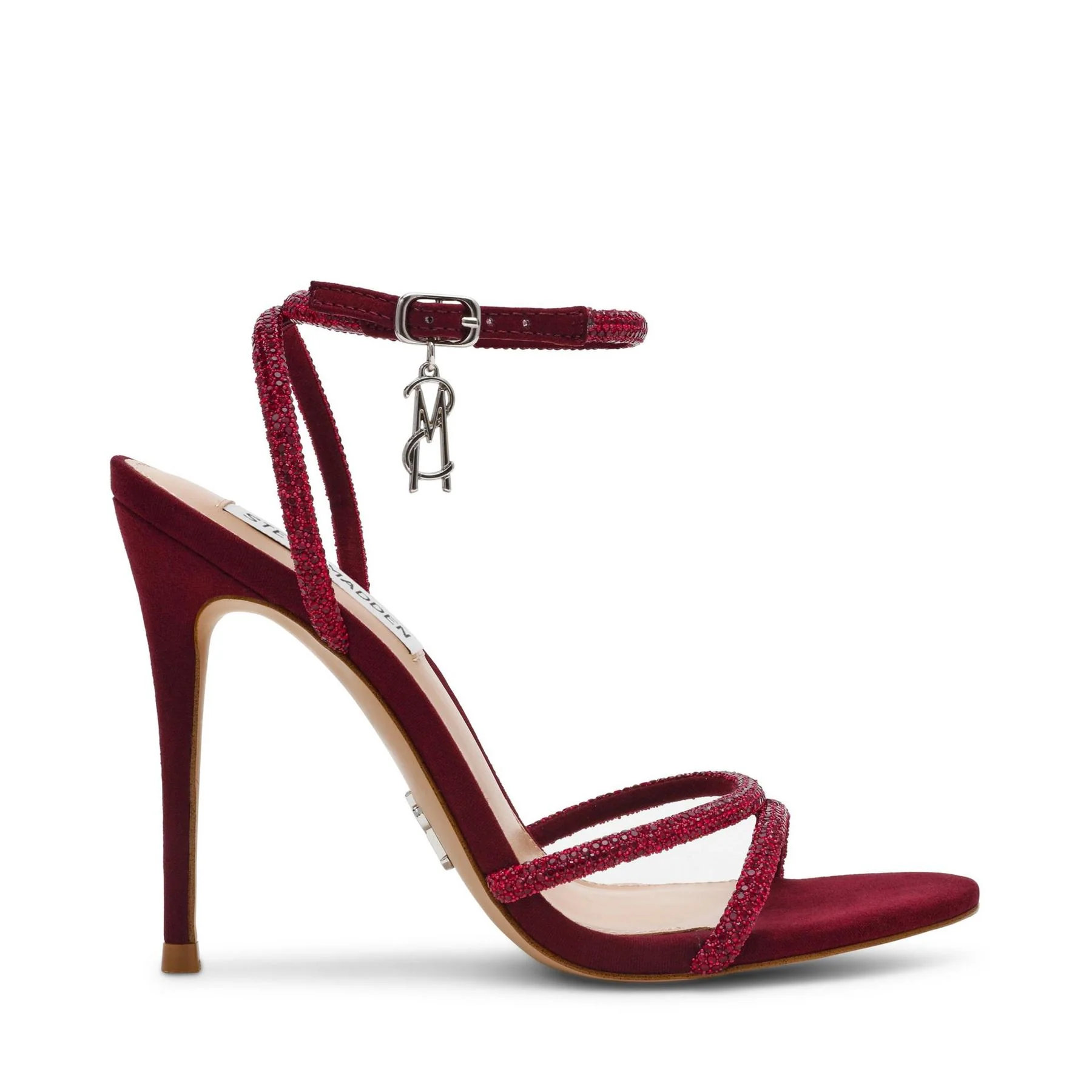Steve Madden Metallic Open Toe Stiletto Heel Sandals - Image 16