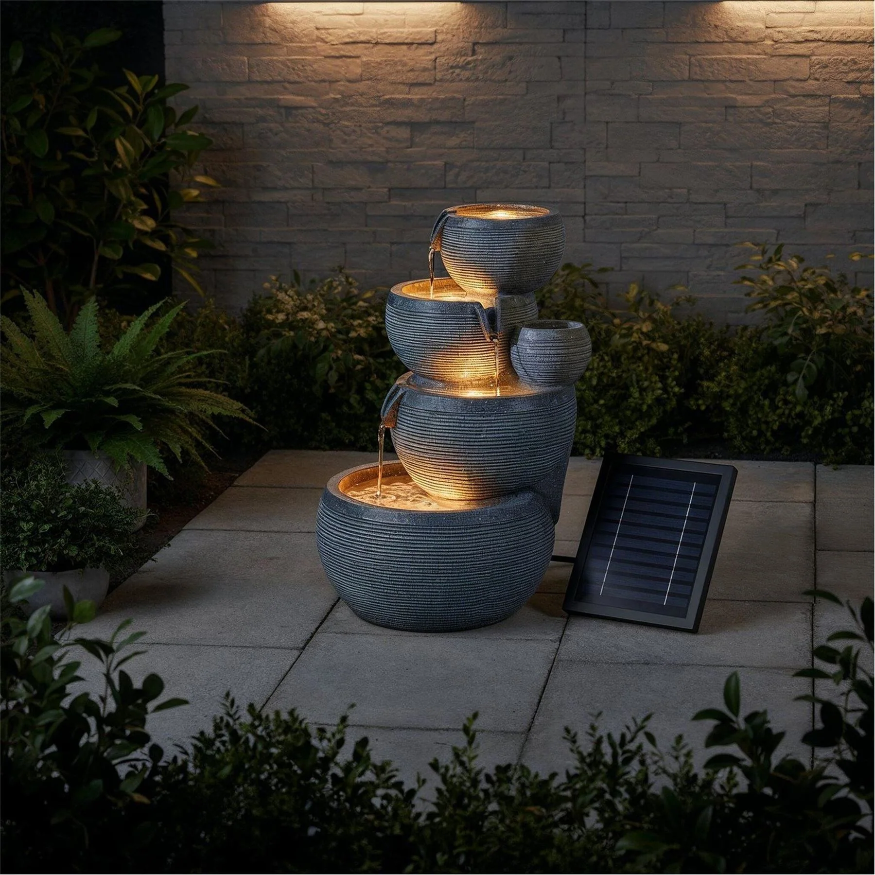 Streetwize Water Feature With Battery Backup Natural Cascade - Image 6