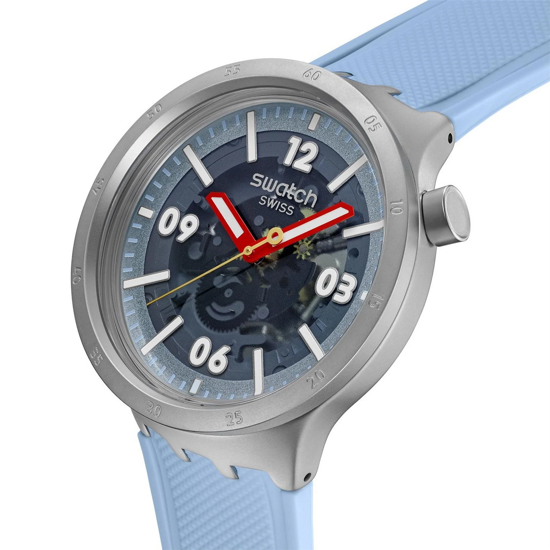 Swatch Big Bold Irony 52 Rubber Strap Fashion Analogue Watch - Image 2