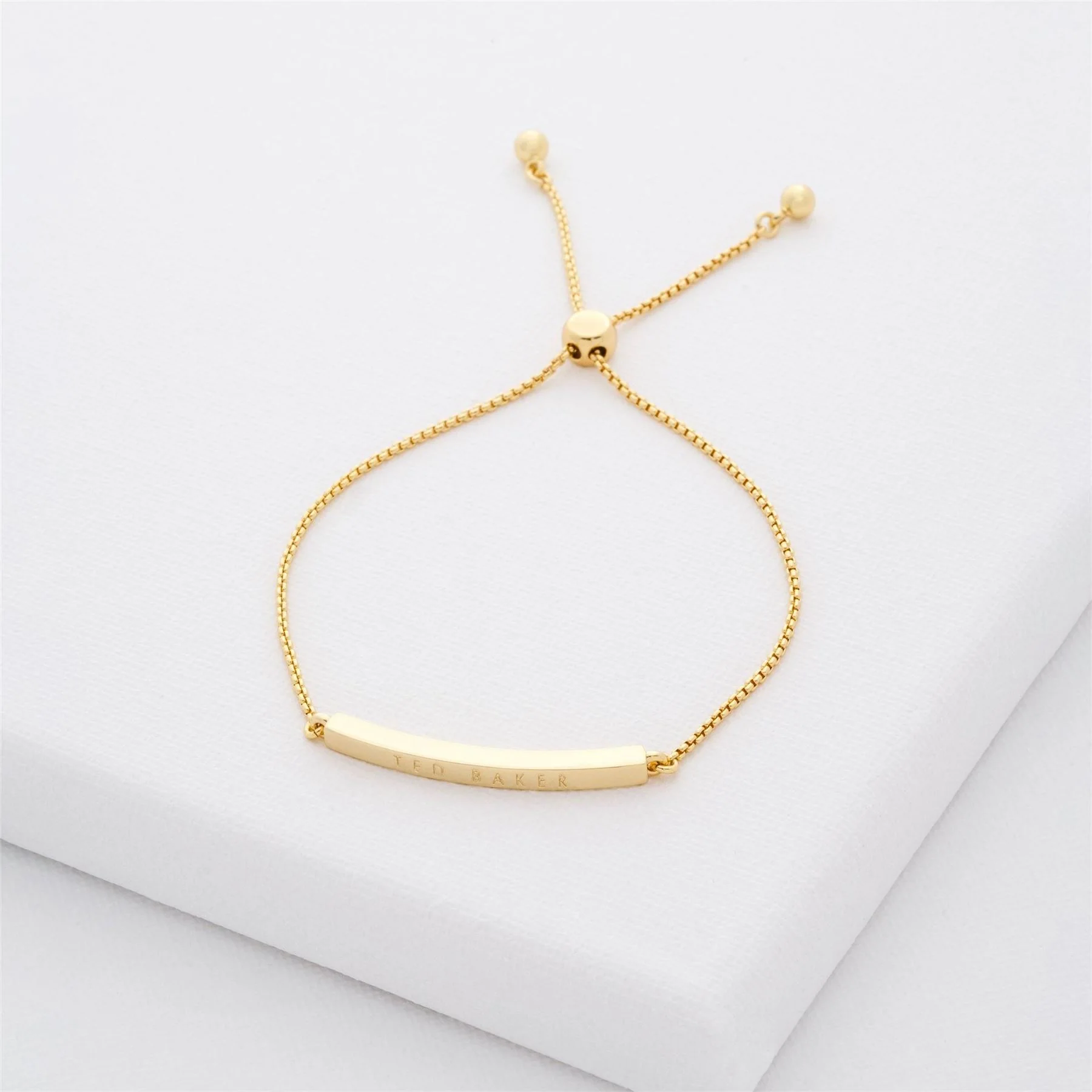 Ted Baker Breena Chain Bracelet with Engraved Logo - Image 5