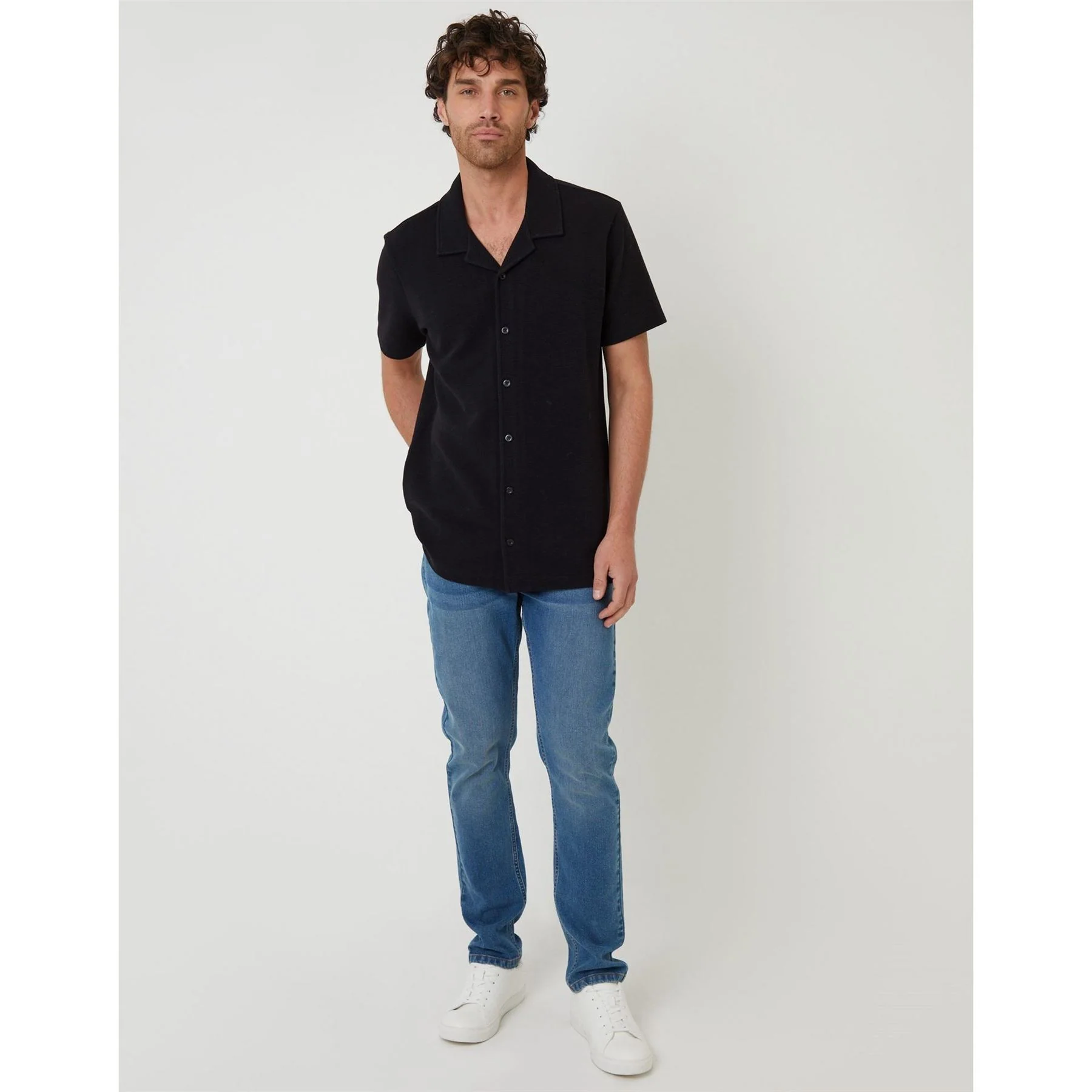 Threadbare Embley Relaxed Fit Short Sleeve Shirt - Image 2