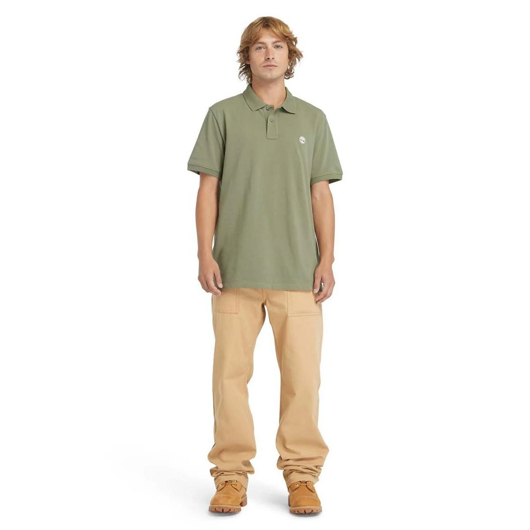 Timberland Oyster River Logo Short Sleeve Polo Shirt - Image 3