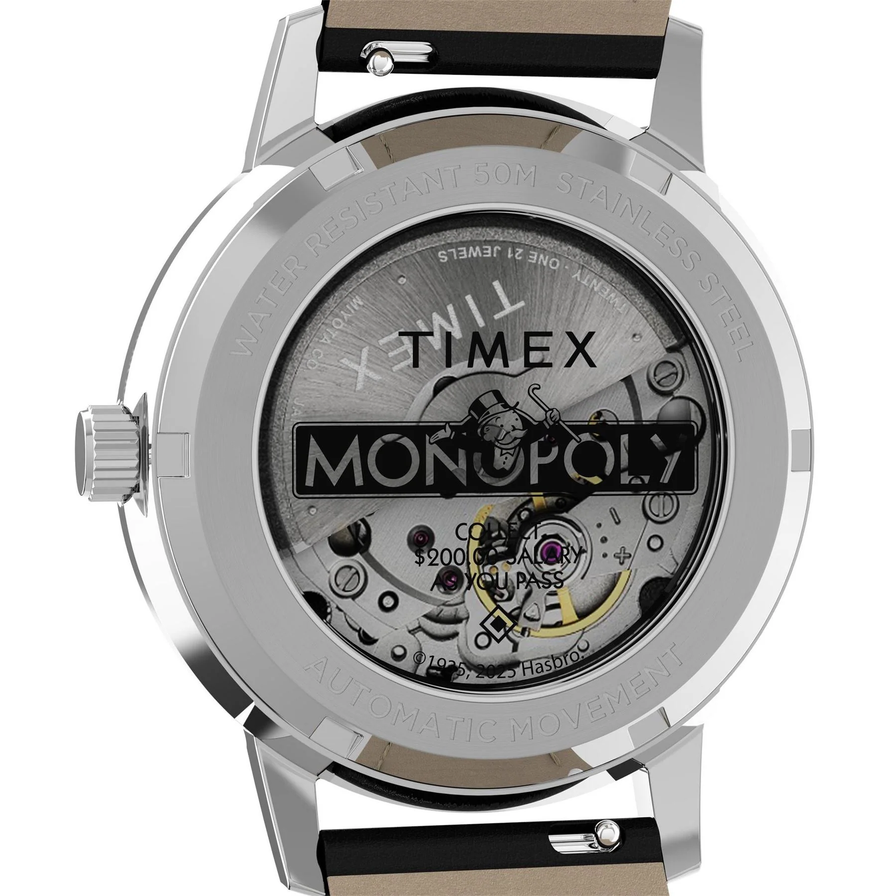 Timex Monoply Skeleton Leather Single Wrap Analogue Watch - Image 5