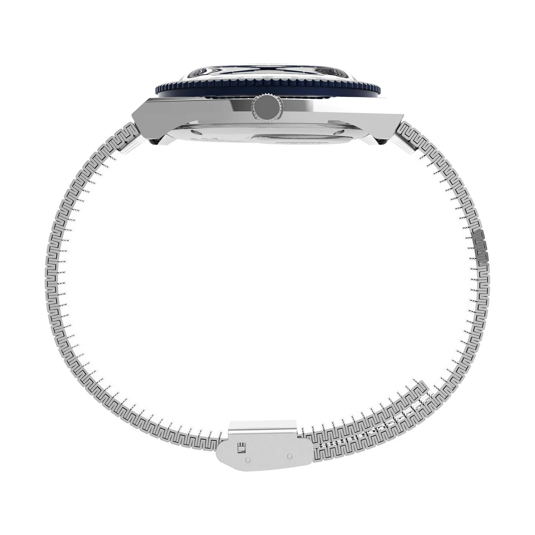 Timex Q Diver Steel Bracelet Analogue Dive Watch - Image 2