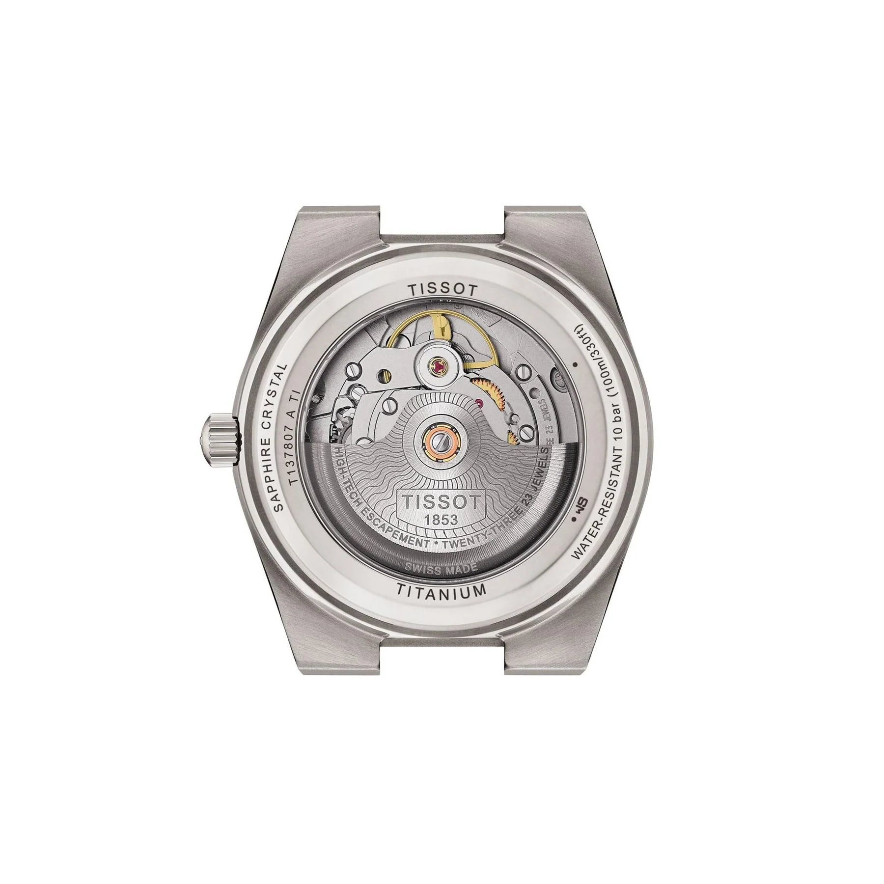 Tissot Prx Titanium Automatic Analogue Watch - Image 3