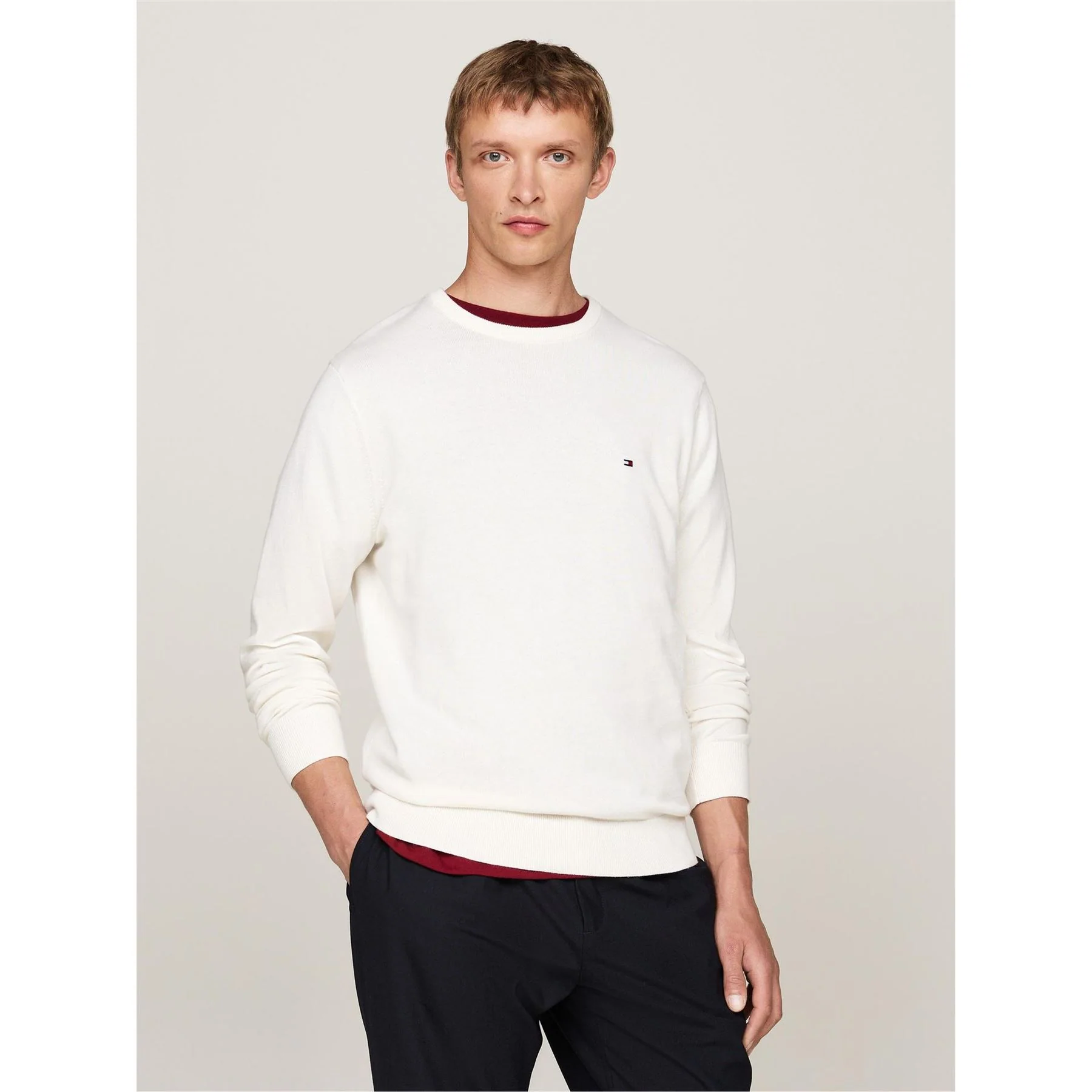 Tommy Hilfiger Cotton Crew Neck Pullover Sweater - Image 10