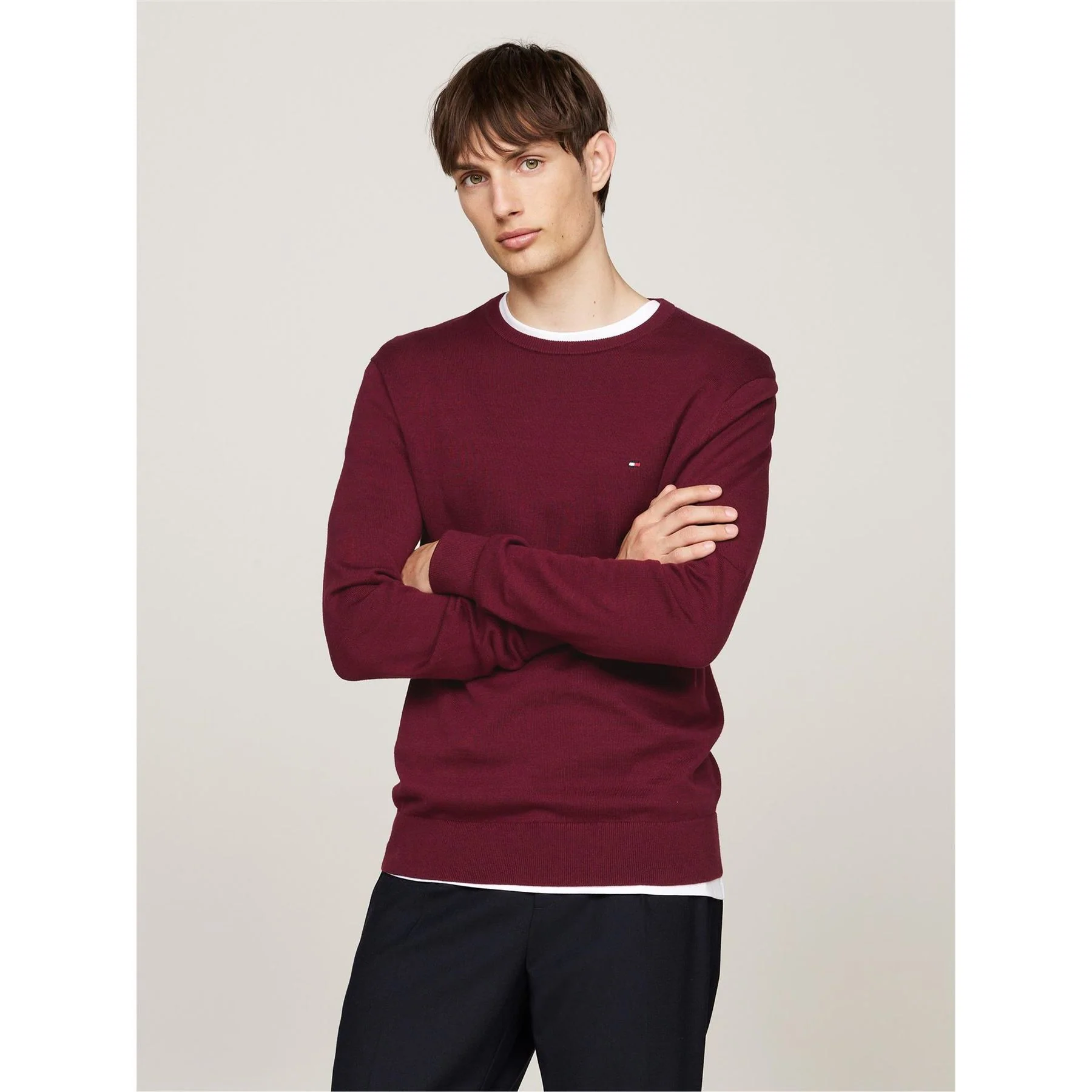 Tommy Hilfiger Cotton Crew Neck Pullover Sweater - Image 2
