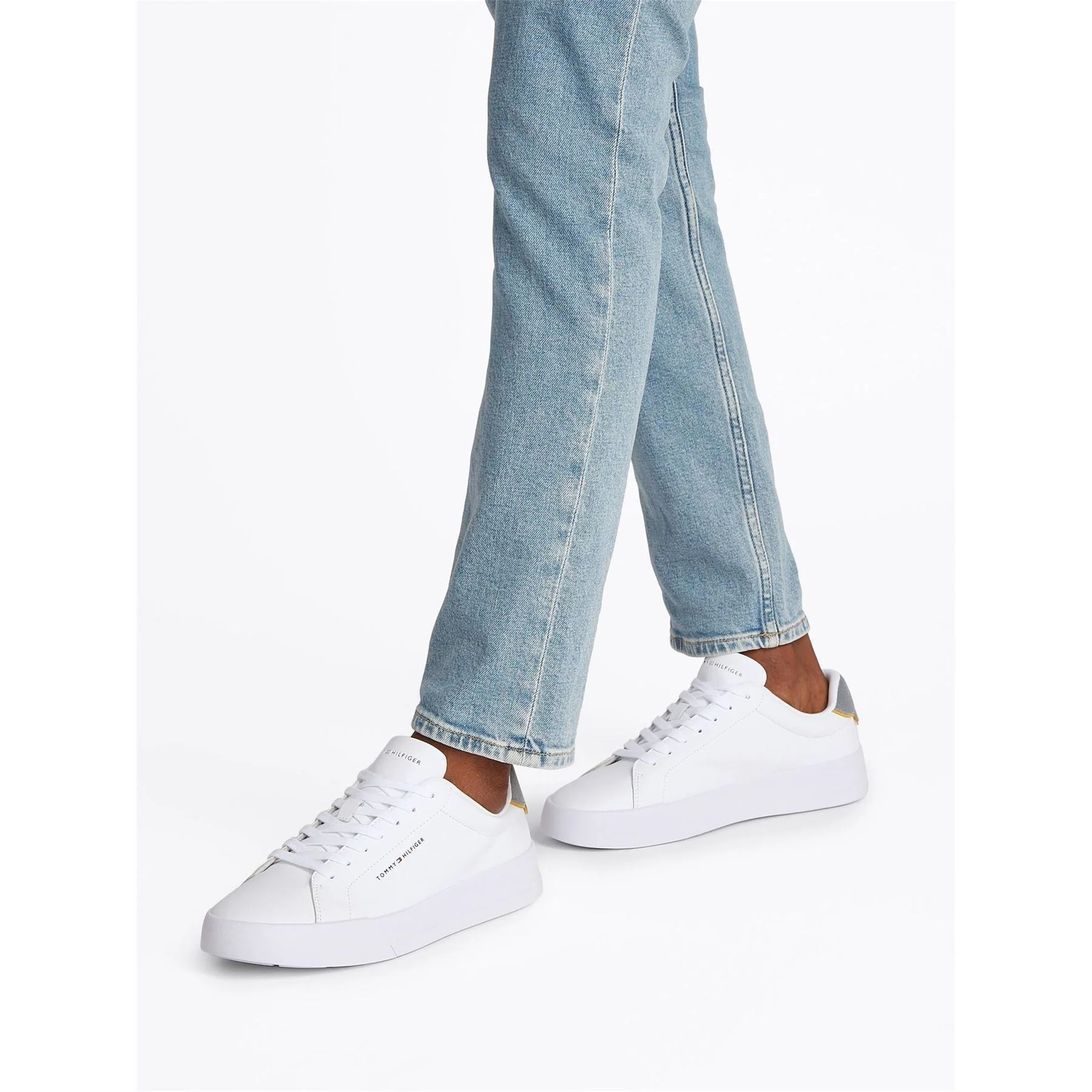 Tommy Hilfiger Leather Low Top Trainers - Image 69