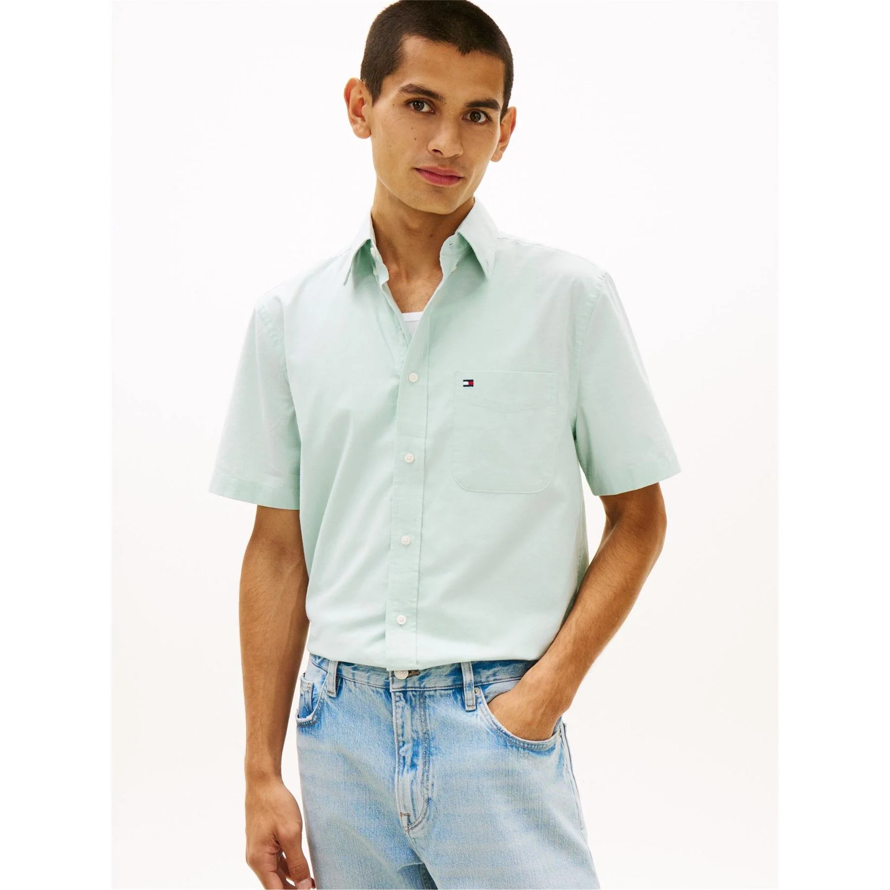 Tommy Hilfiger Short Sleeve Plain Shirt - Image 7