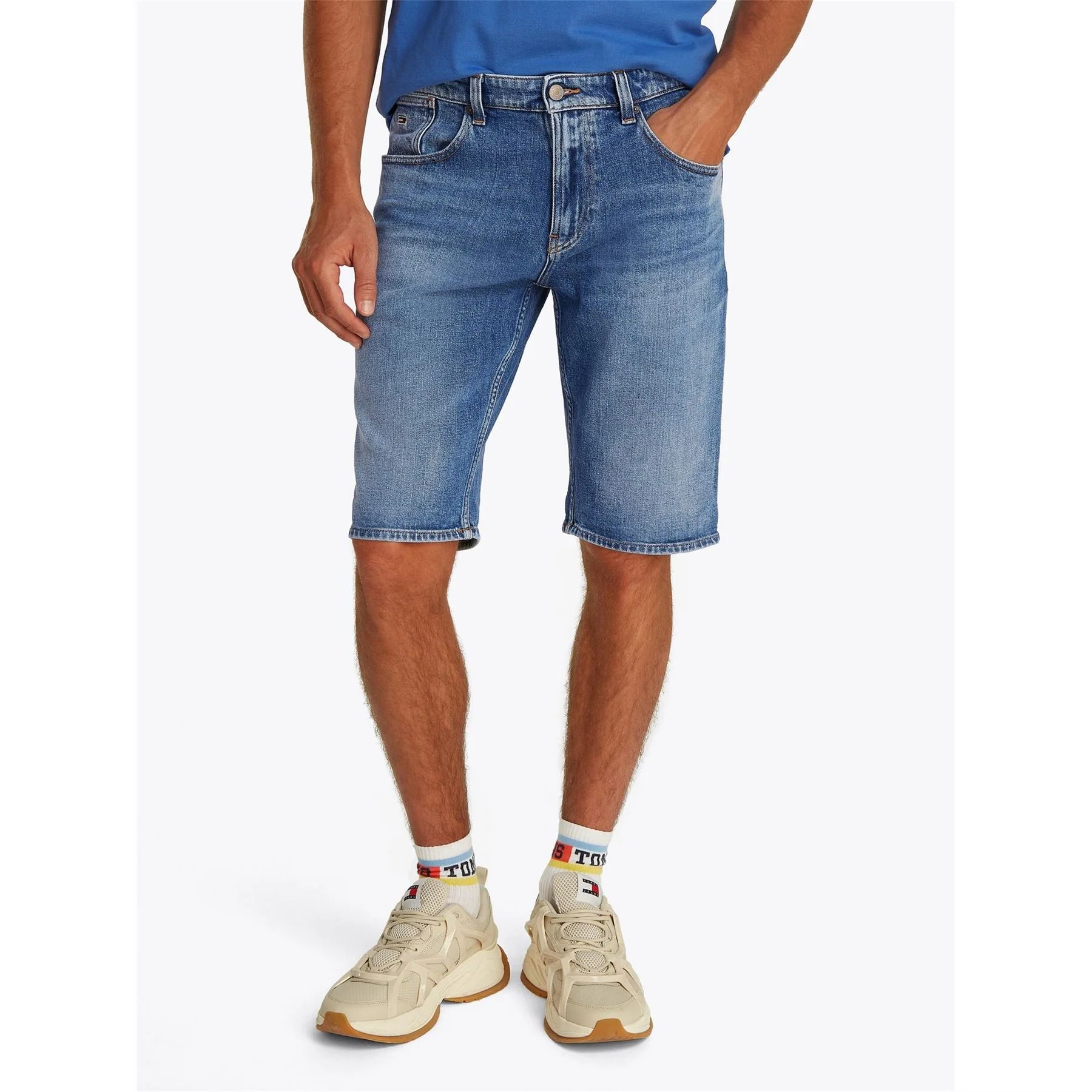 Tommy Jeans Denim Bermuda Shorts Solid Patterned - Image 20