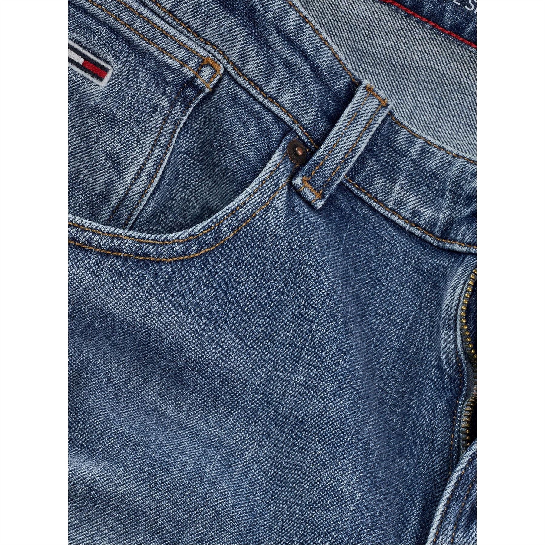 Tommy Jeans Denim Bermuda Shorts Solid Patterned - Image 24
