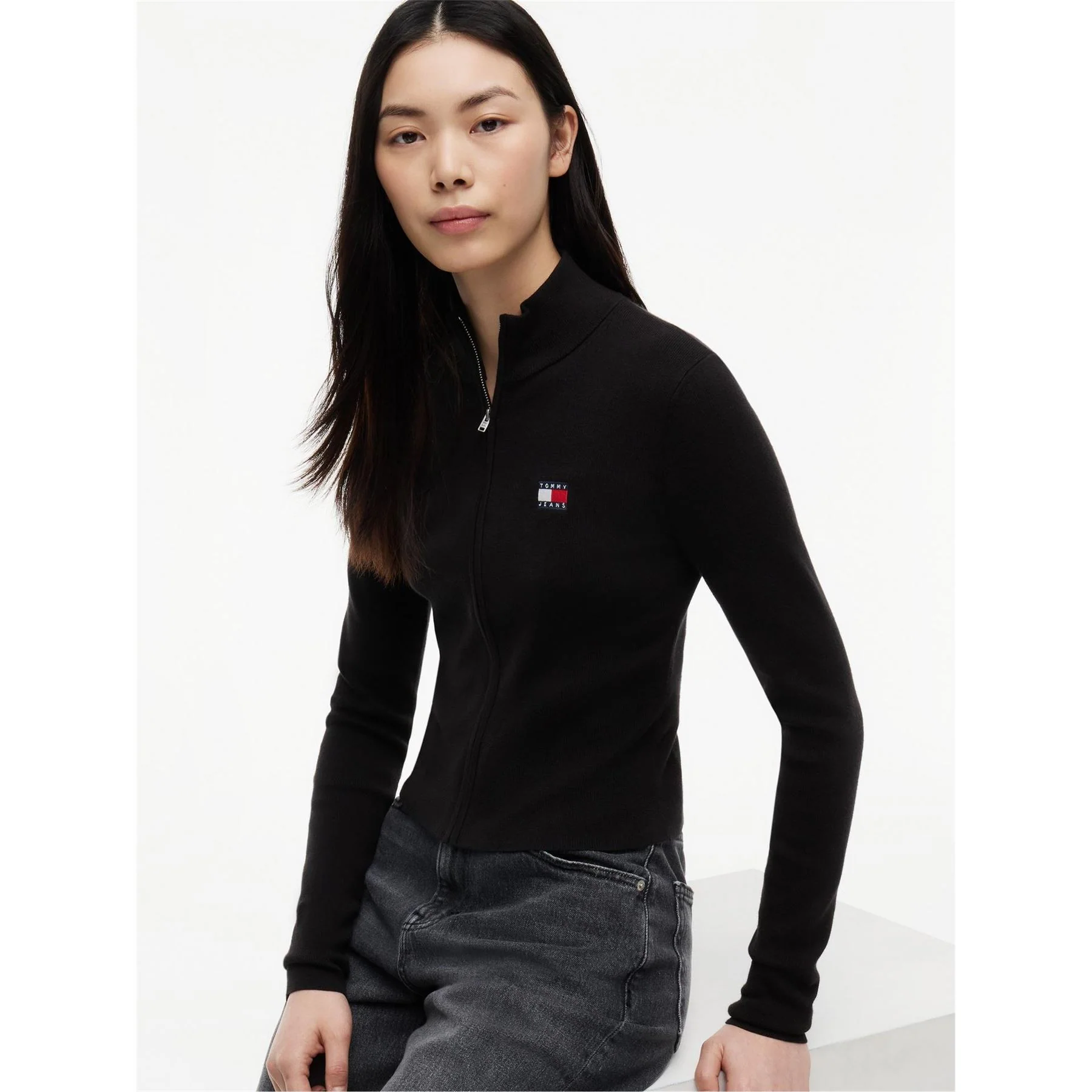 Tommy Jeans Full Zip Knitted Top - Image 4