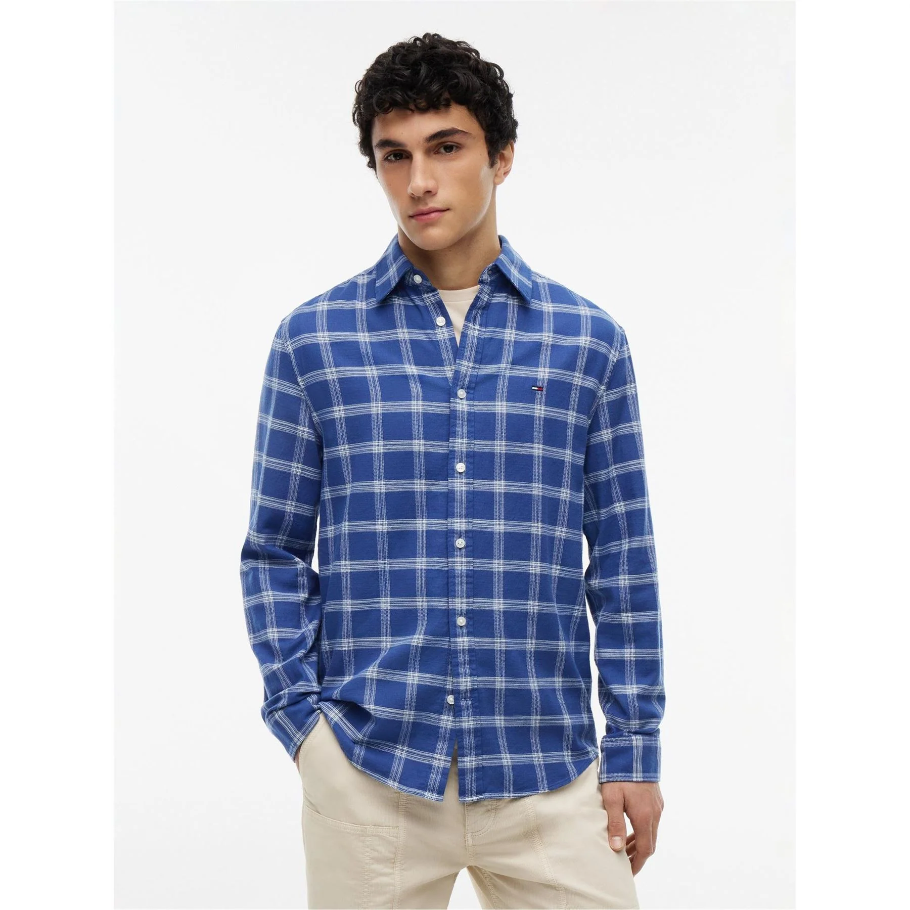 Tommy Jeans Long Sleeve Patterned Shirt - Image 2
