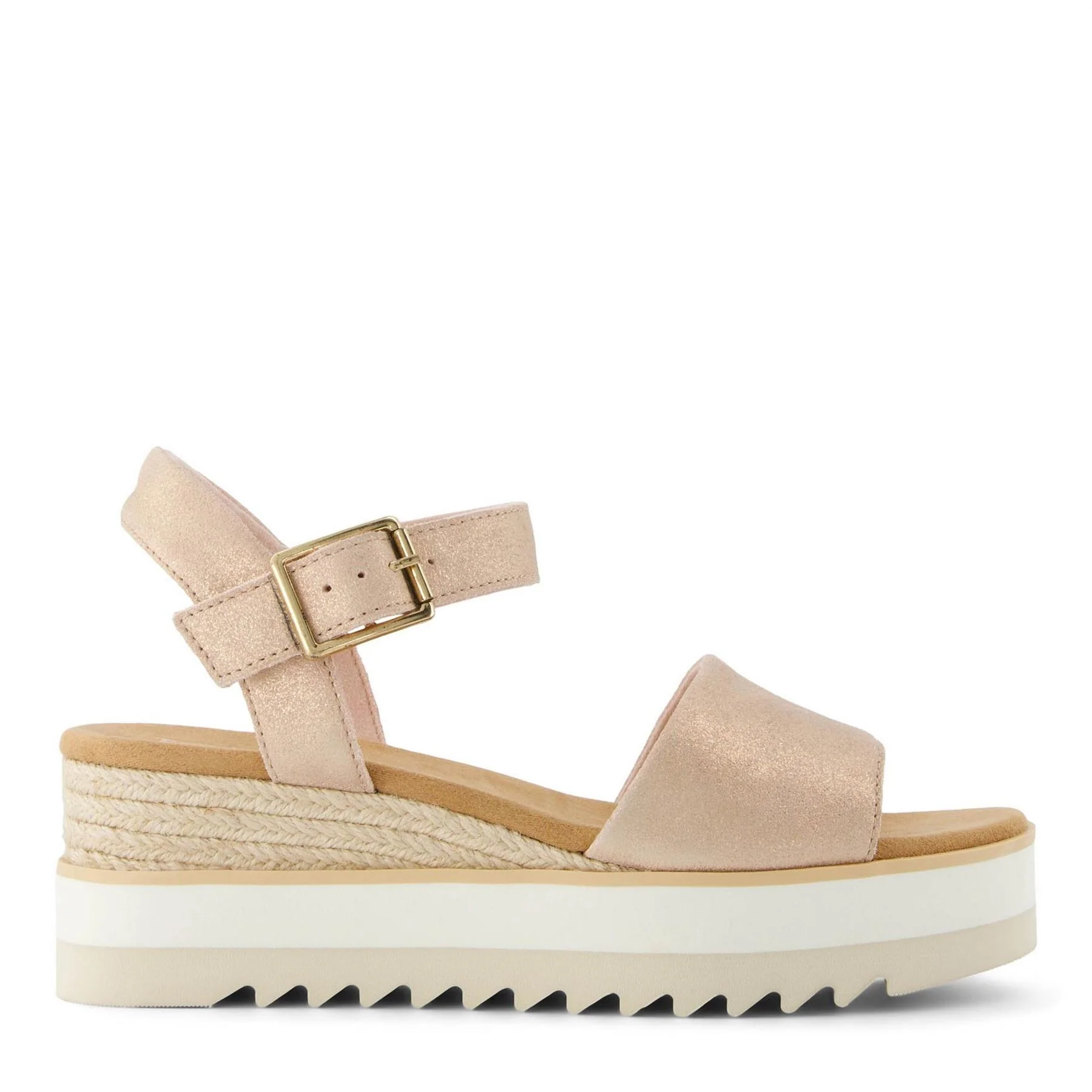 Toms Darya Low Heel Wedge Open Toe Slide Sandals - Image 7