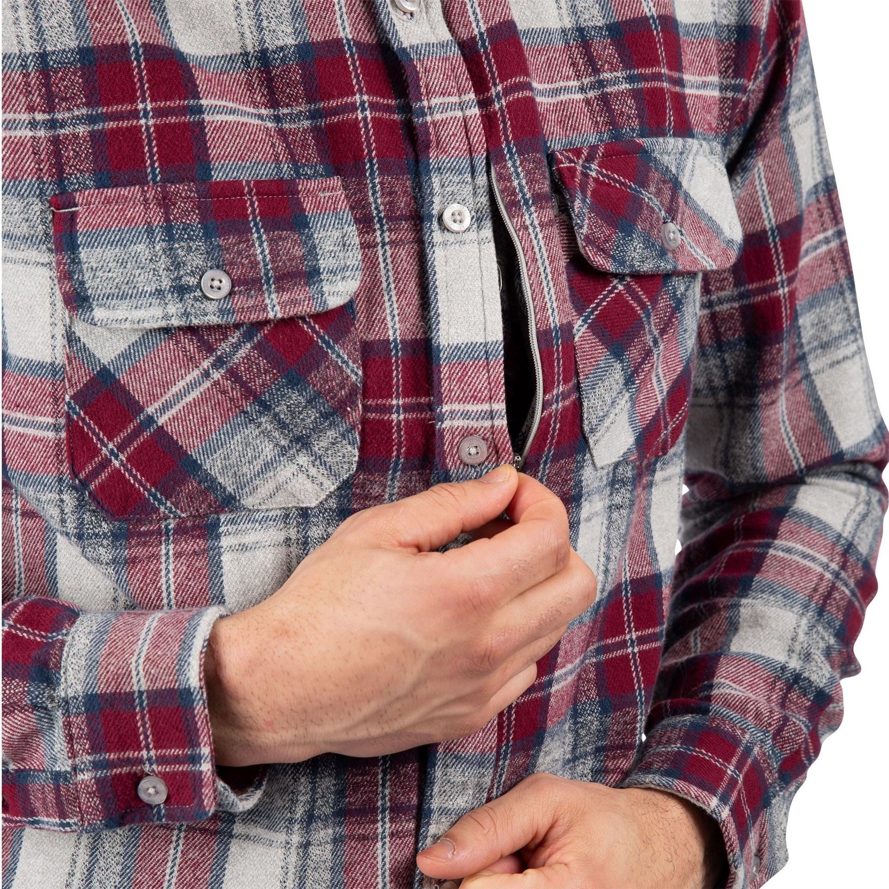 Trespass Mens Wrothamton Long Sleeved Shirt - Image 5