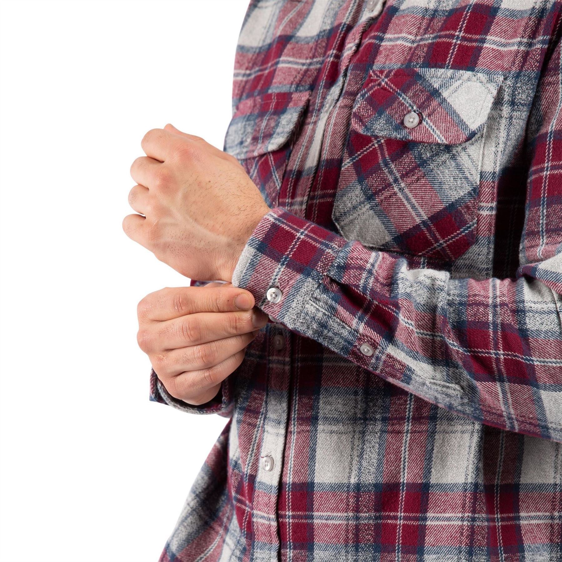 Trespass Mens Wrothamton Long Sleeved Shirt - Image 6