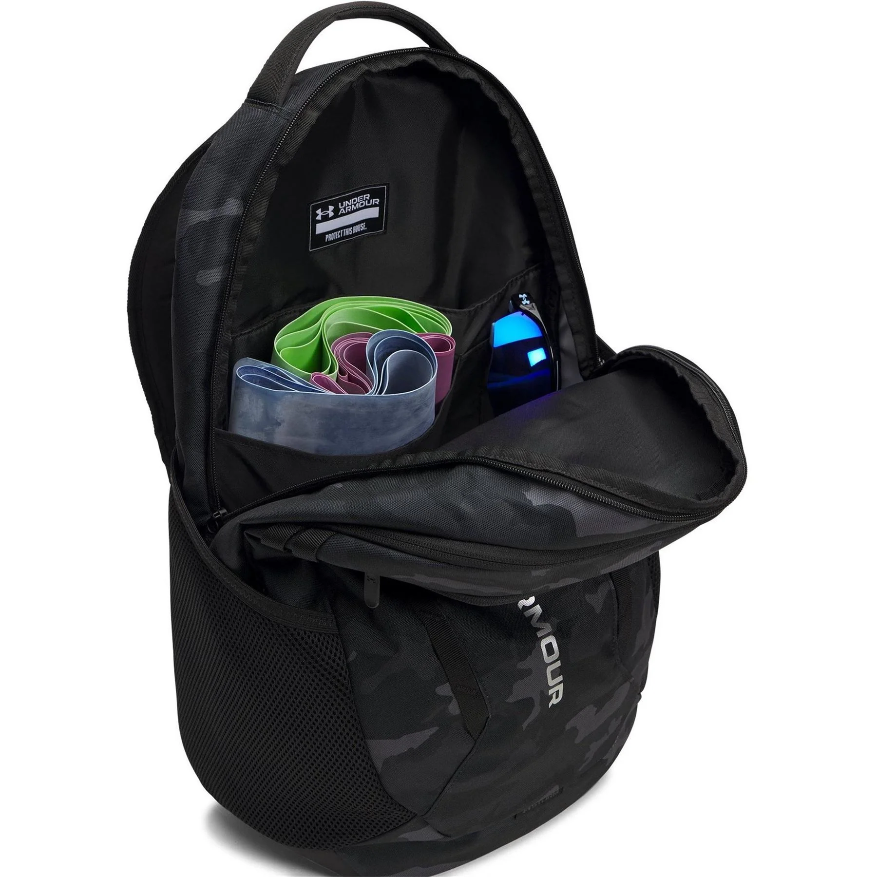 Under Armour Hustle 6.0 Laptop Backpack with Key Ring - Image 4