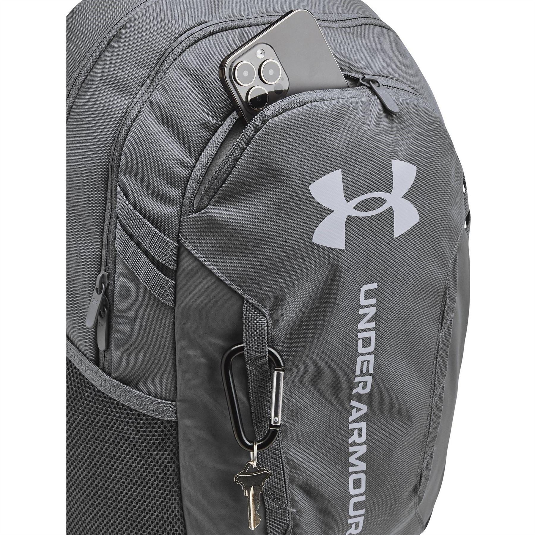 Under Armour Hustle 6.0 Laptop Backpack with Key Ring - Image 9