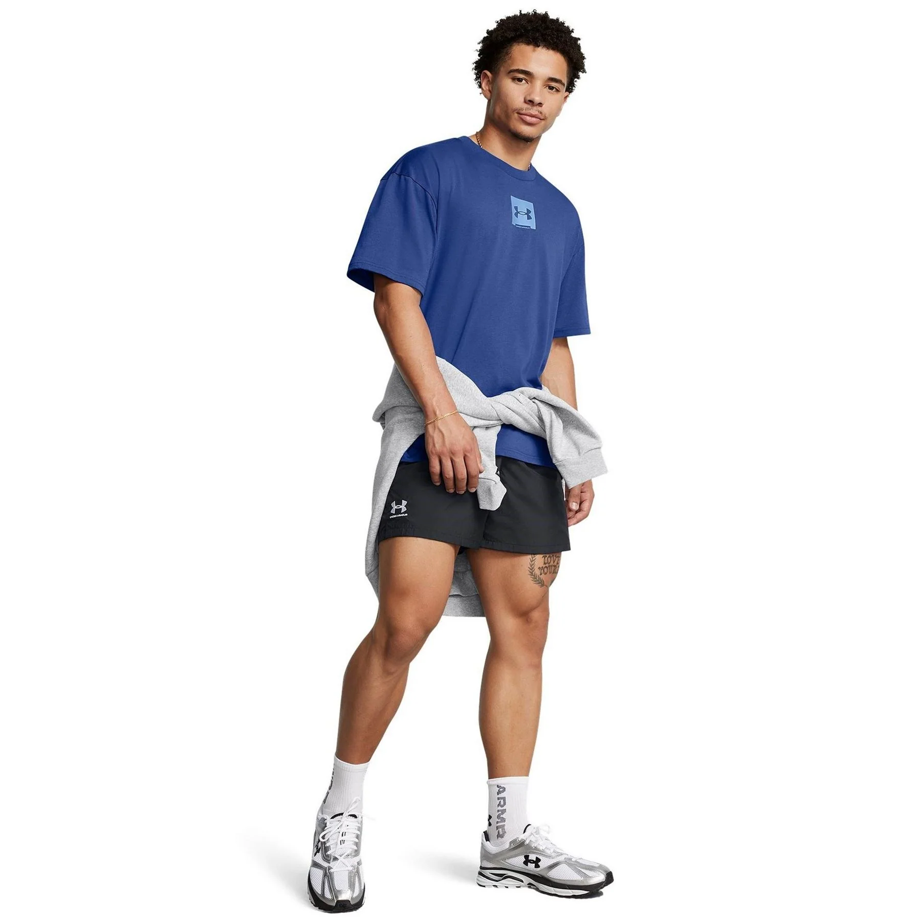 Under Armour Box Logo Crew Neck Short Sleeve T-Shirt - Image 9