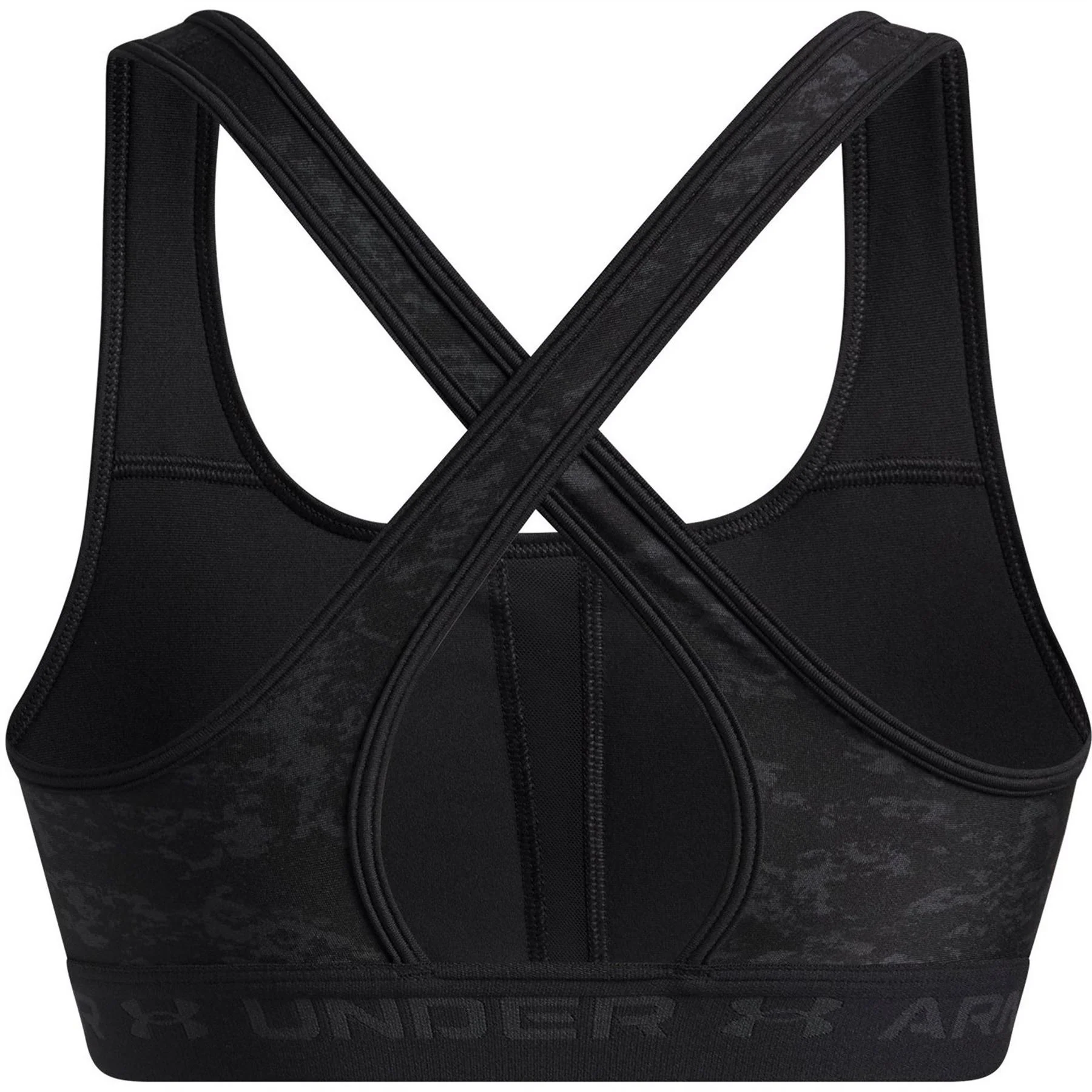 Under Armour Crossbodyack Mid Print Medium Impact Sports Bra - Image 2