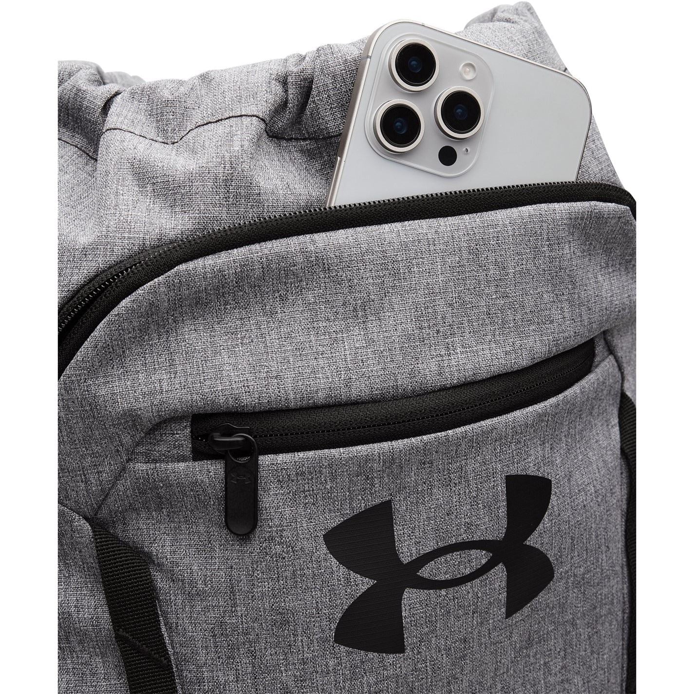 Under Armour Hustle Gym Sack Heathered Backpack - Image 8